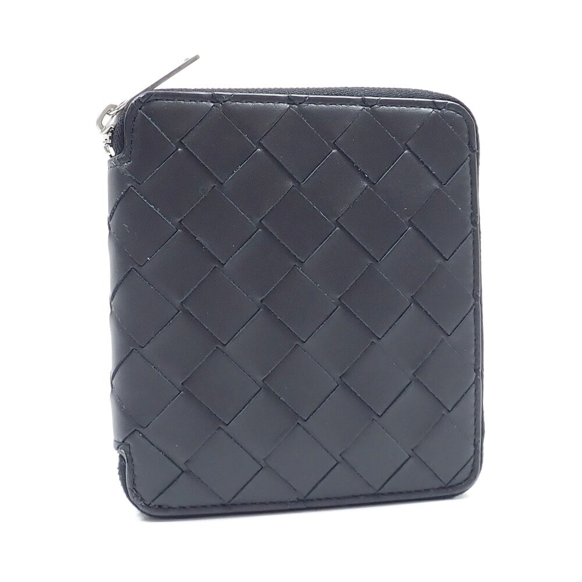 Bottega Veneta Black Intrecciato Wallet (Bi-Fold) (Pre-Owned)