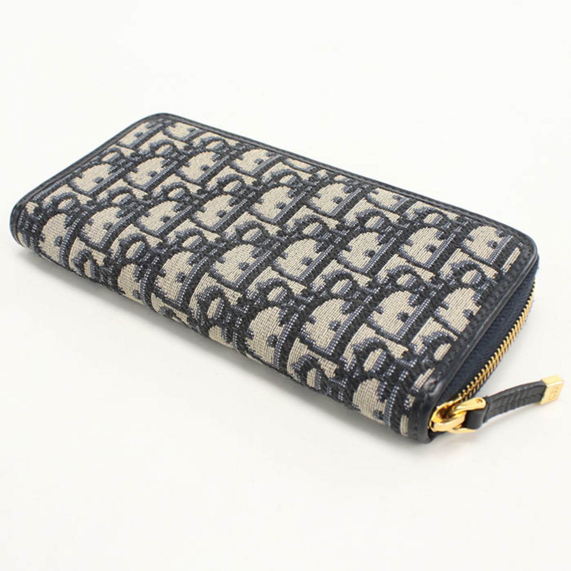 Christian Dior Navy Long Wallet (Bi-Fold) (Pre-Owned)