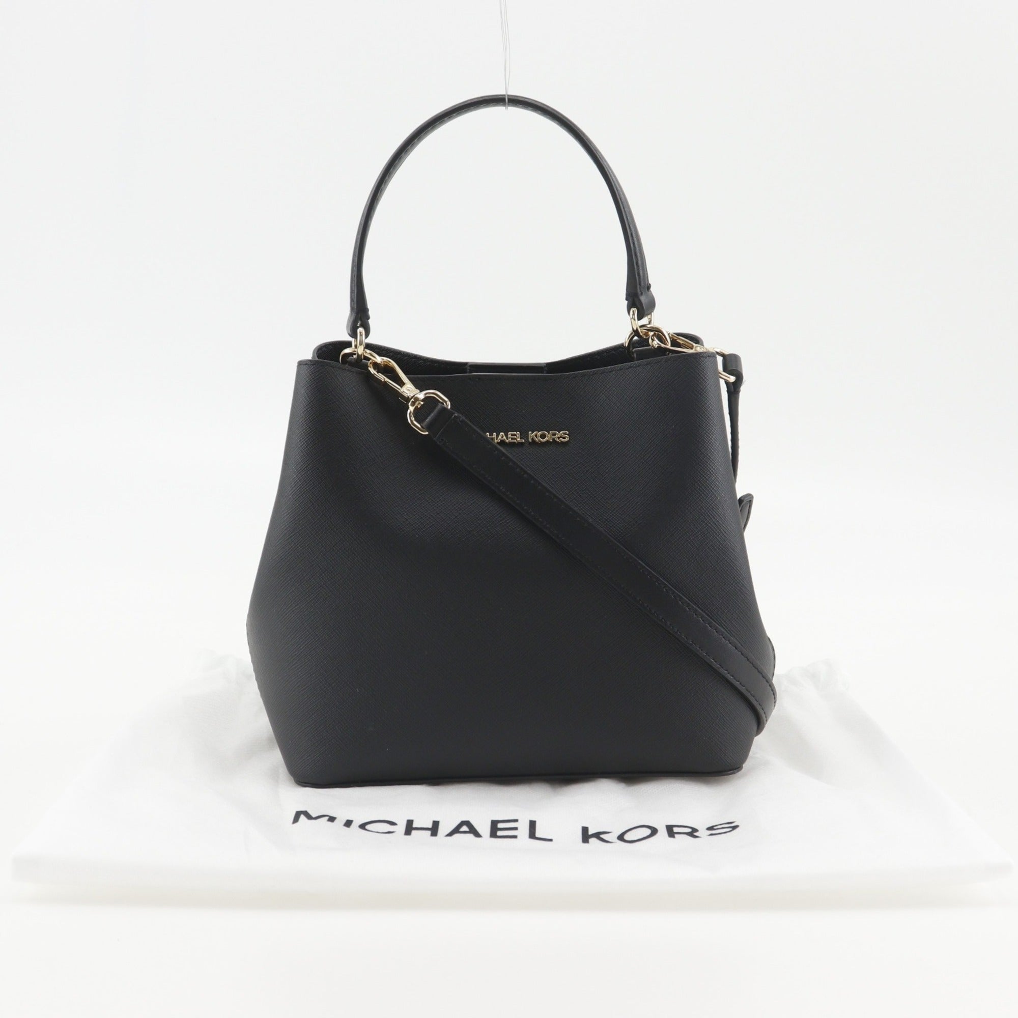 Michael Kors Black Pvc Handbag Sling Bag (Pre-Owned)