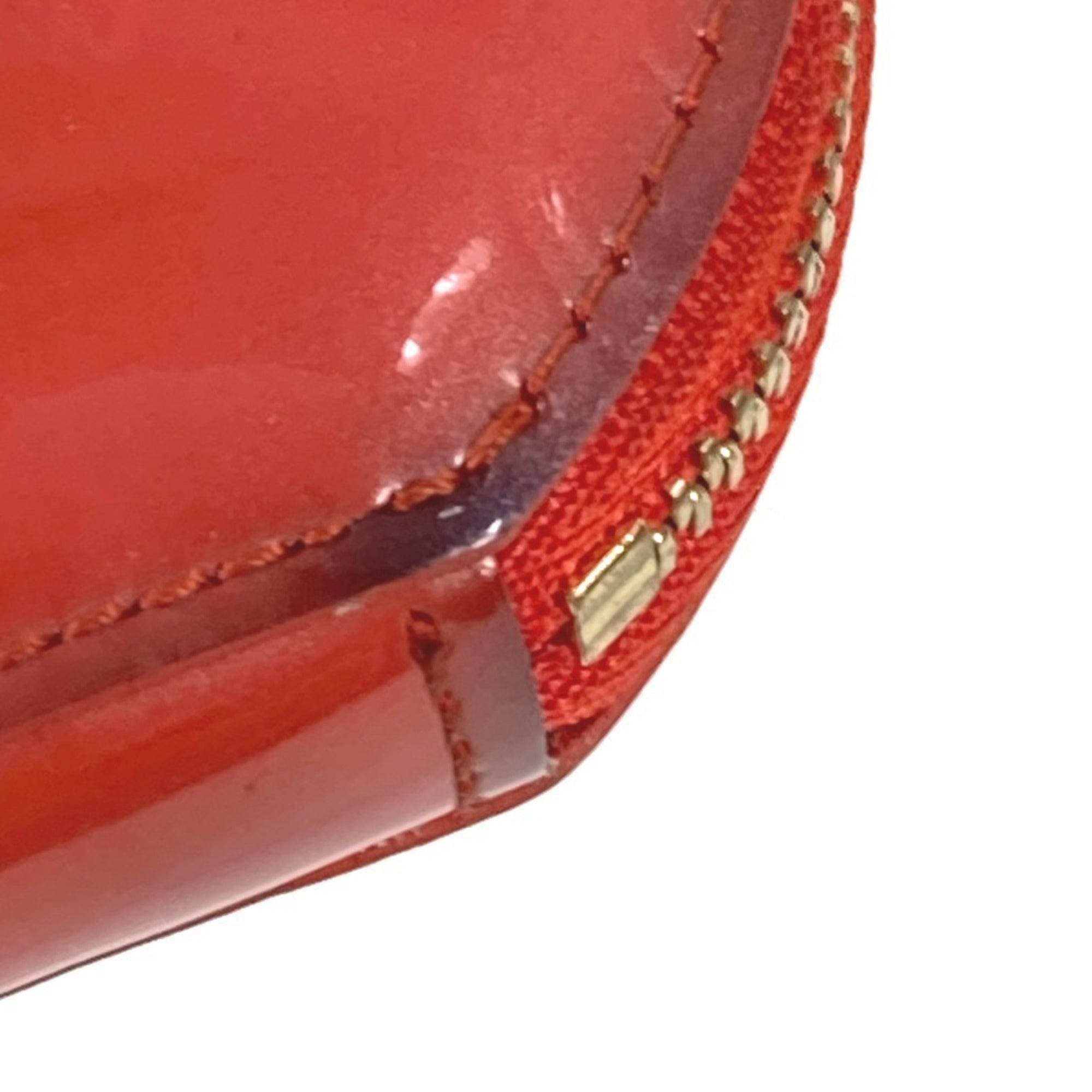 Louis Vuitton Monogram Vernis Orange Sunset Monogram Vernis Coin Purse/Coin Case (Pre-Owned)