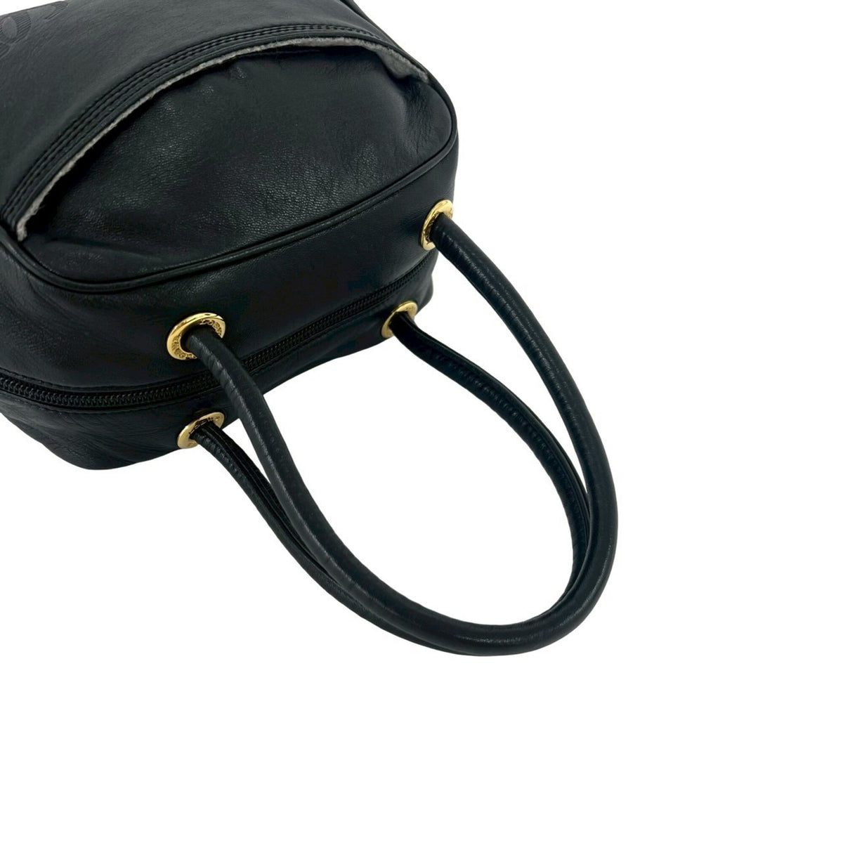 Loewe Black Leather Boston Bag Handbag (Pre-Owned)