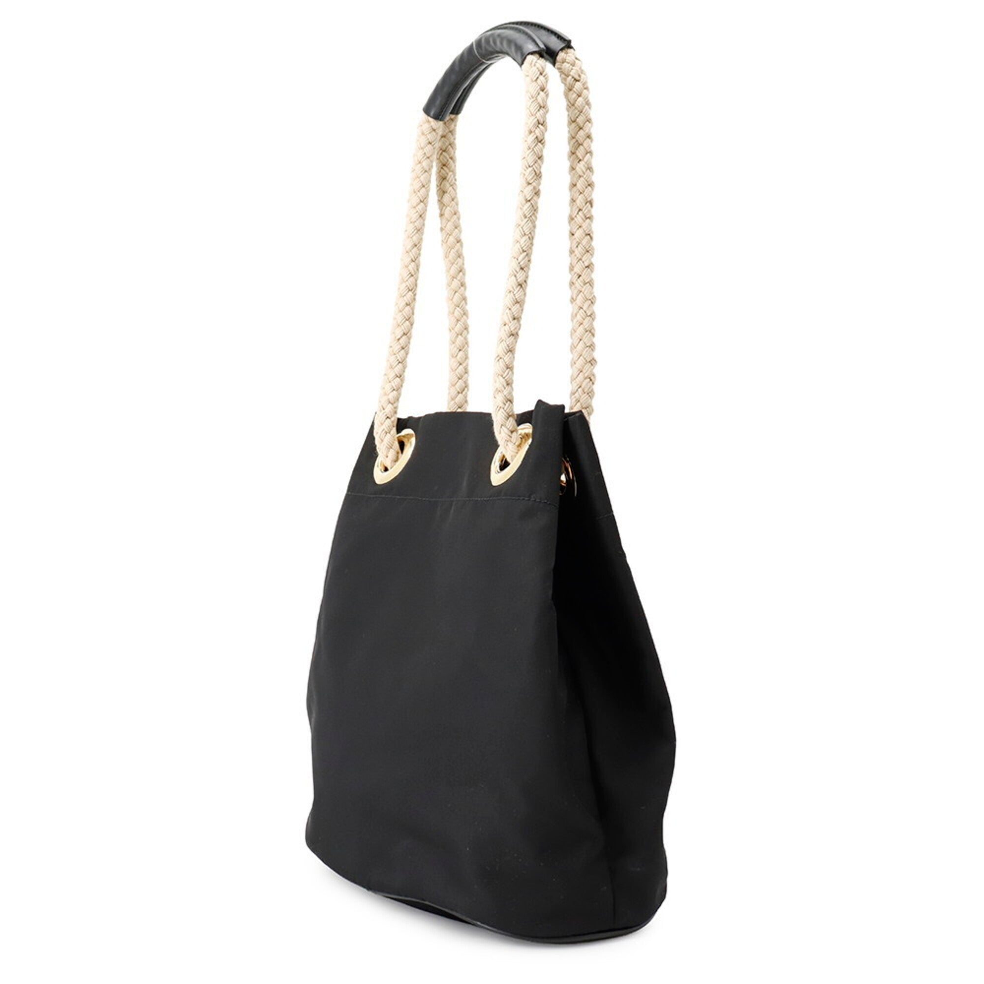 Prada Black Nylon Handbag Shoulder Bag (Pre-Owned)
