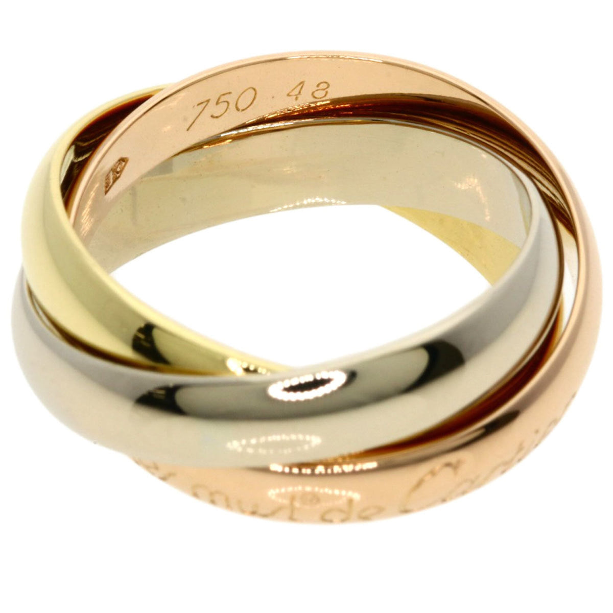 Cartier Trinity Yellow Gold (18K) Pink Gold (18K) White Gold (18K) Band Ring (Pre-Owned)