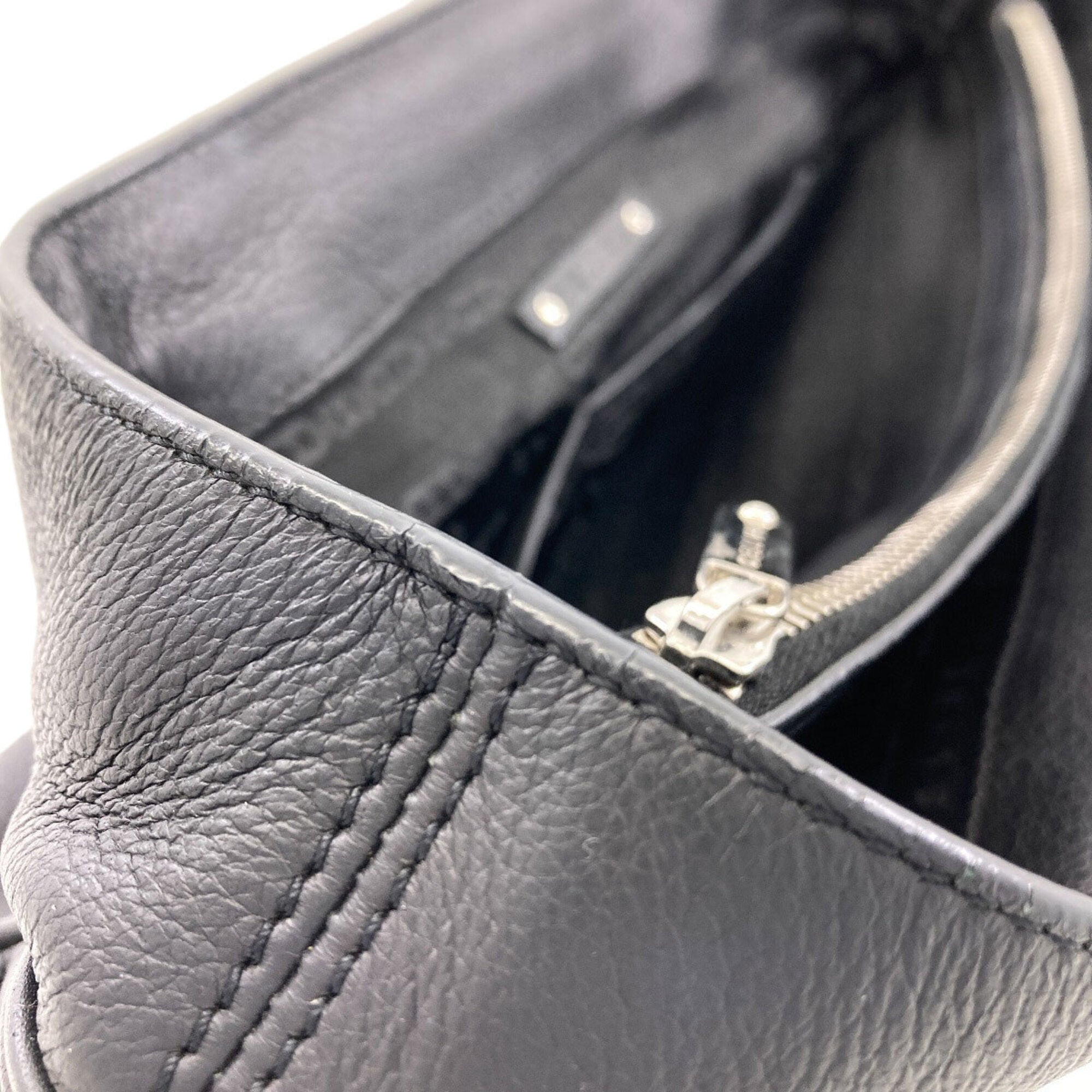 Celine Boogie Black Leather Handbag (Pre-Owned)