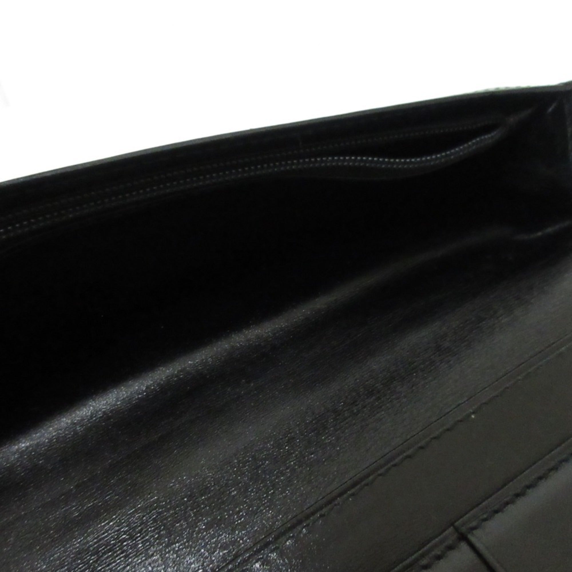 Cartier Black Leather Long Wallet (Bi-Fold) (Pre-Owned)
