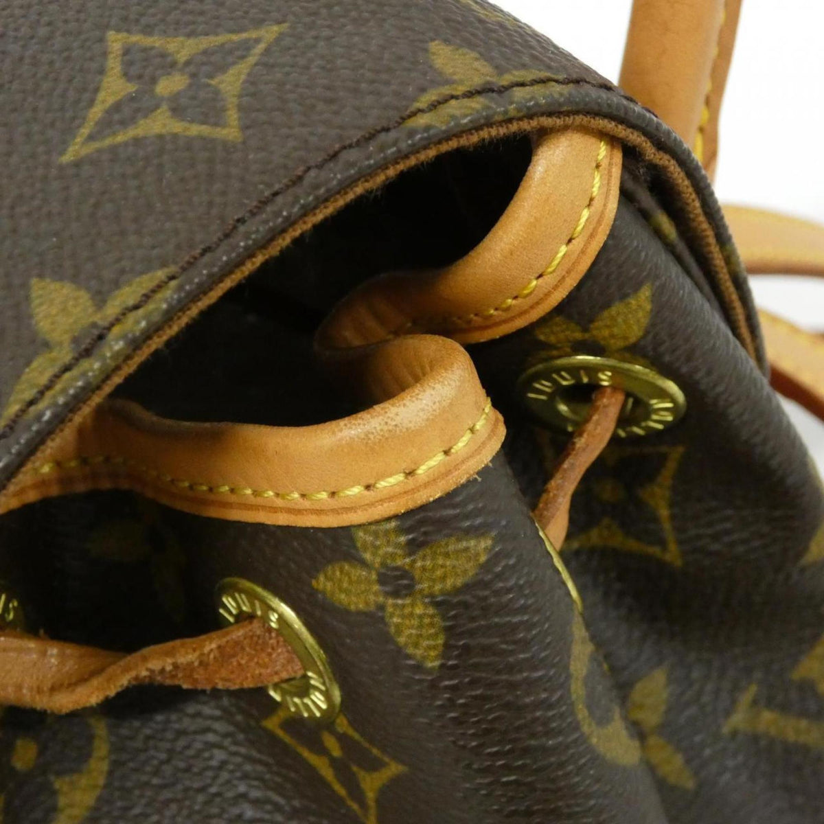 Louis Vuitton Brown Coated Canvas Backpack (Pre-Owned)