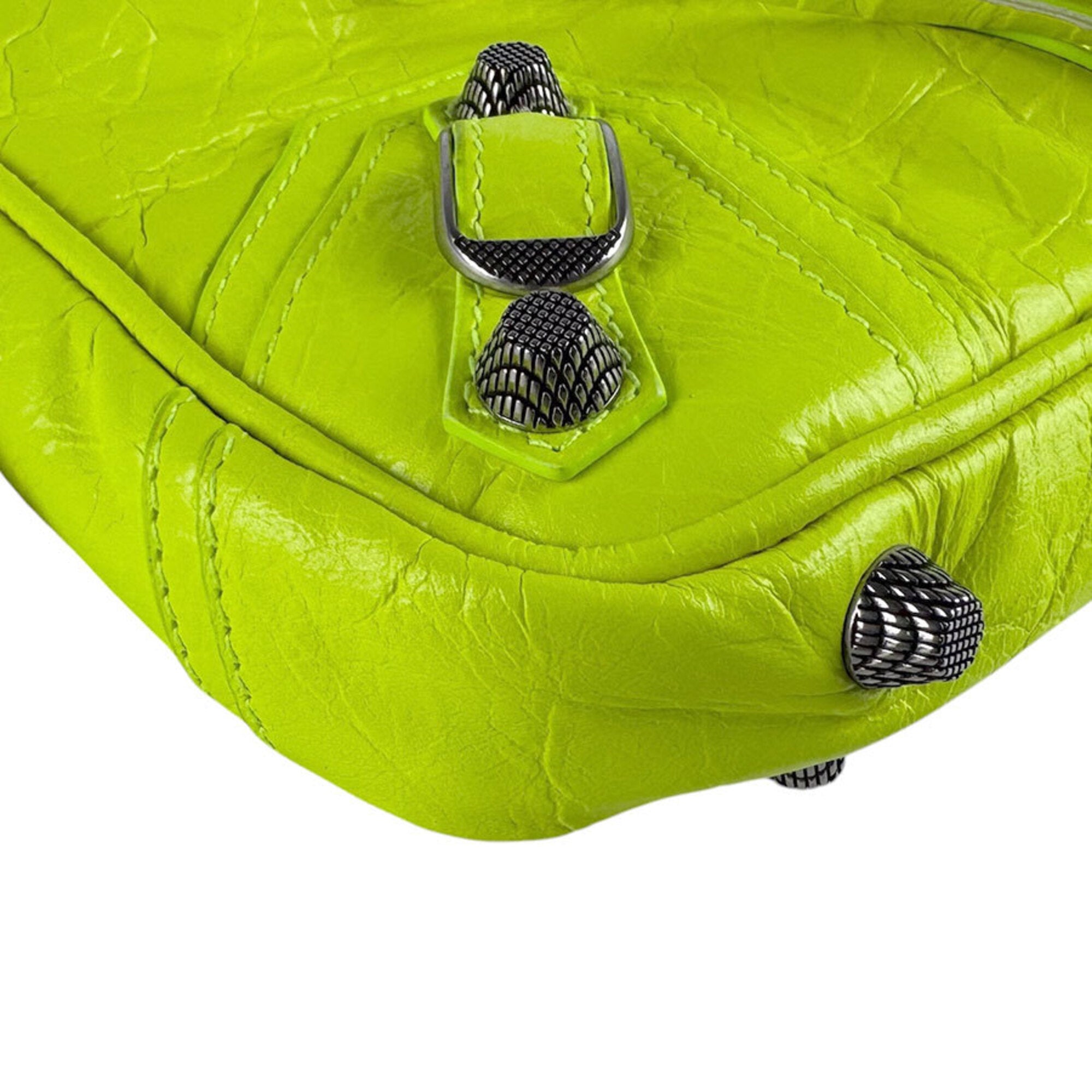 Balenciaga Yellow Leather Shoulder Bag (Pre-Owned)