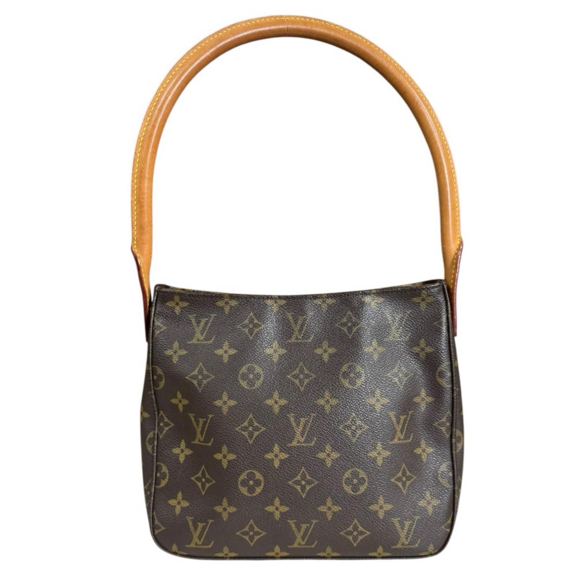 Louis Vuitton Brown Monogram Canvas Shoulder Bag (Pre-Owned)