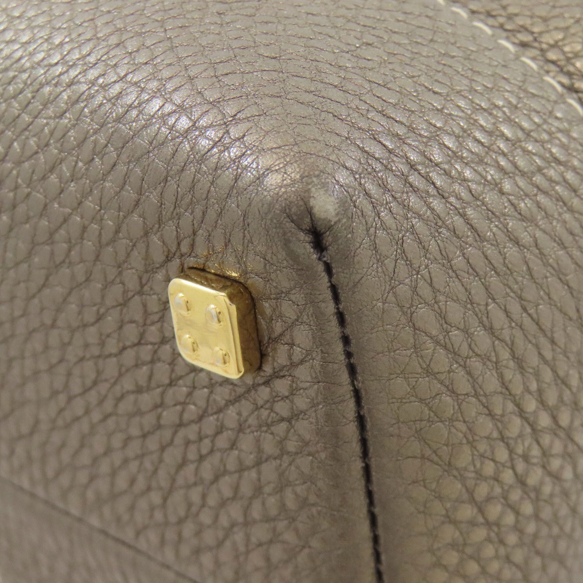 Loewe Bronze Leather Handbag (Pre-Owned)