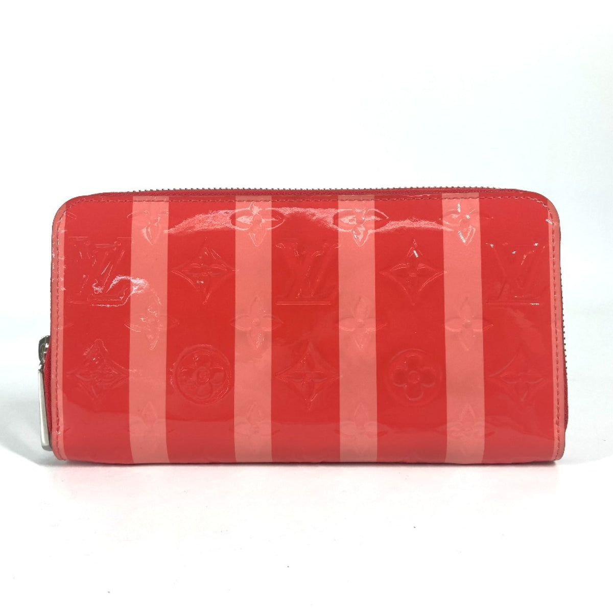 Louis Vuitton Pink Poppy Petal Monogram Vernis Rayures Long Wallet (Bi-Fold) (Pre-Owned)