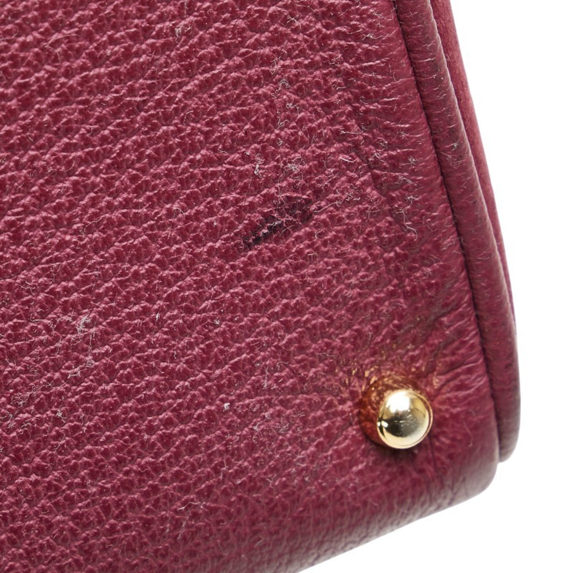 Gucci Brown Purple Suede Handbag (Pre-Owned)