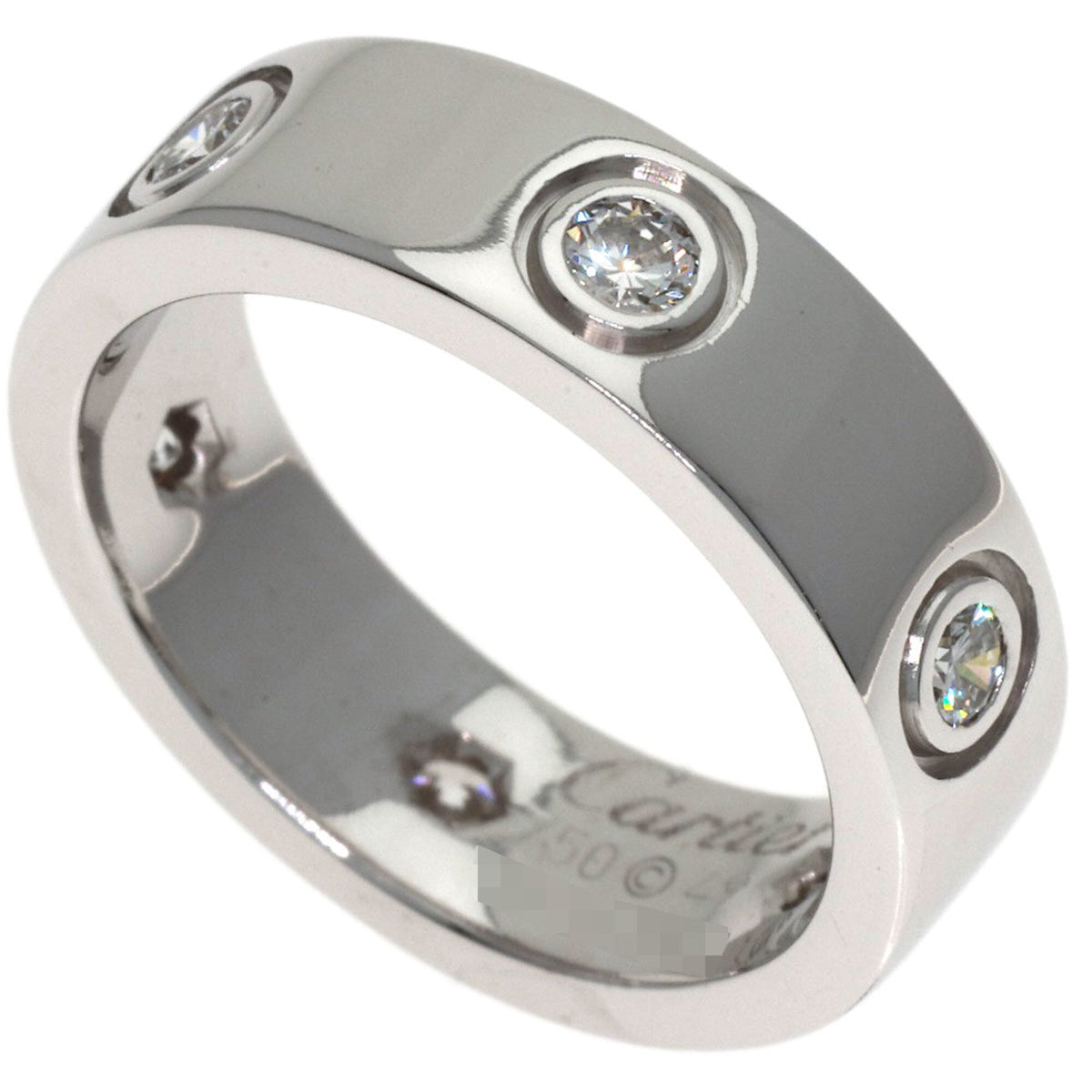 Cartier White Gold White Gold (18K) Band Ring (Pre-Owned)