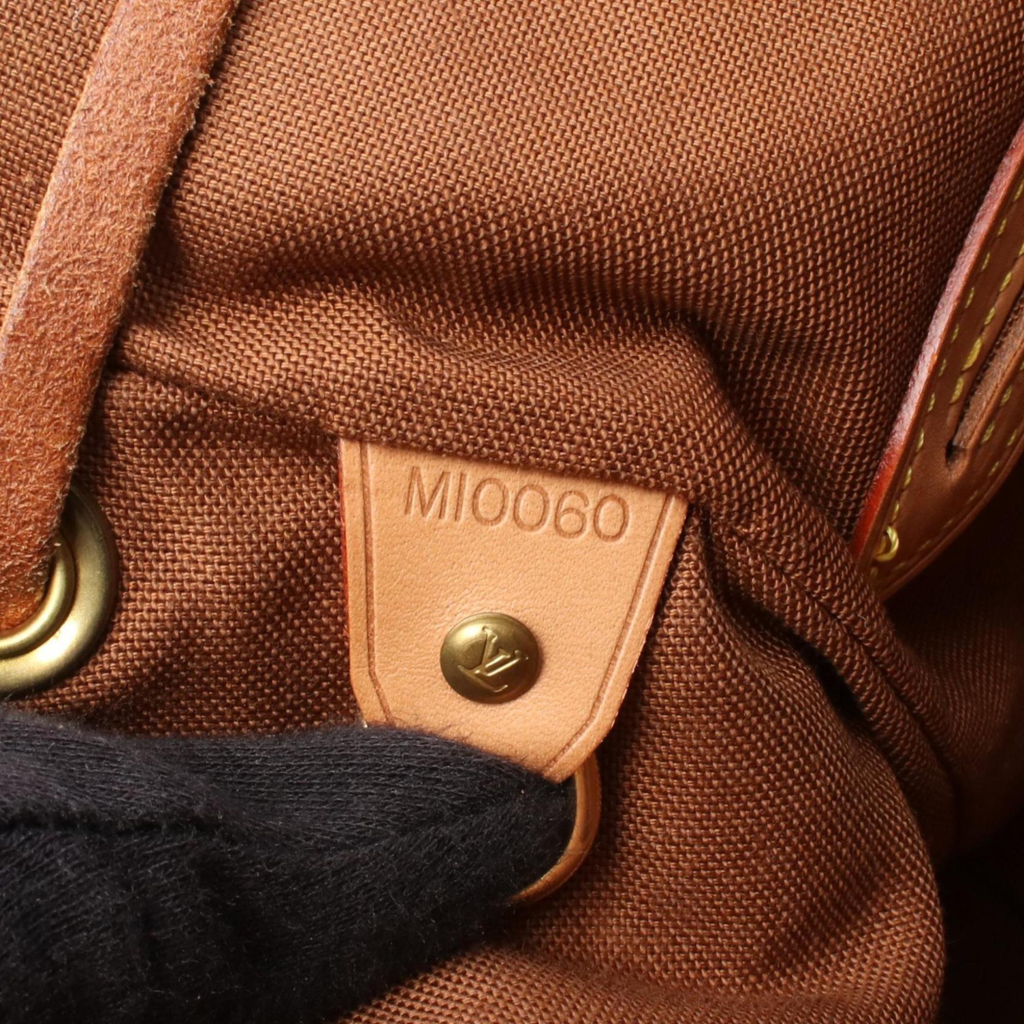 Louis Vuitton Brown Pvc Coated Canvas Monogram Leather Backpack (Pre-Owned)
