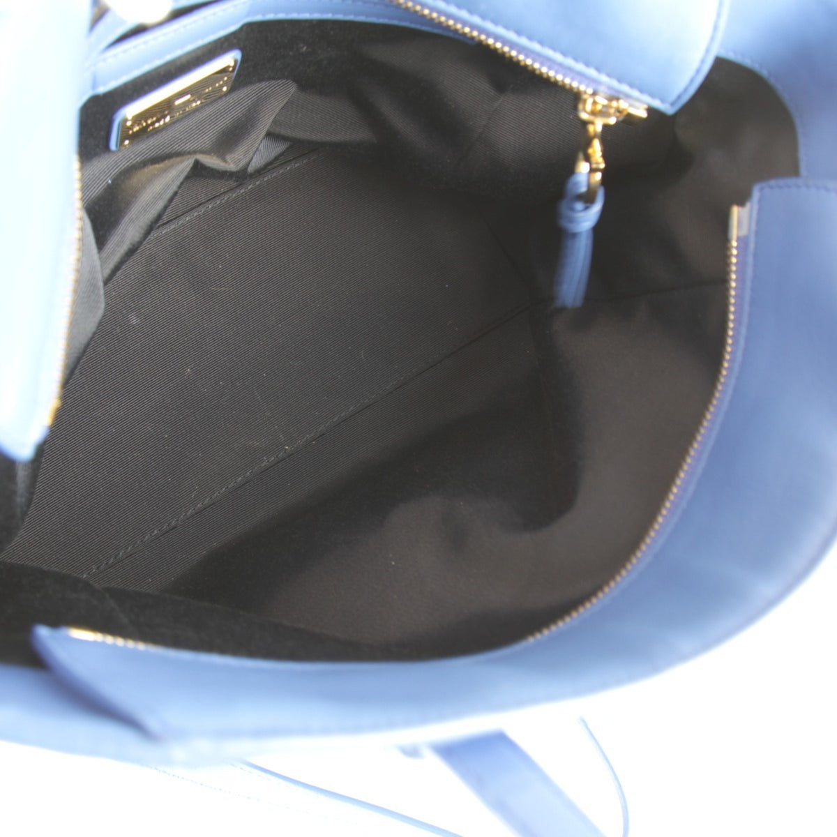 Salvatore Ferragamo Blue Leather Tote Bag (Pre-Owned)