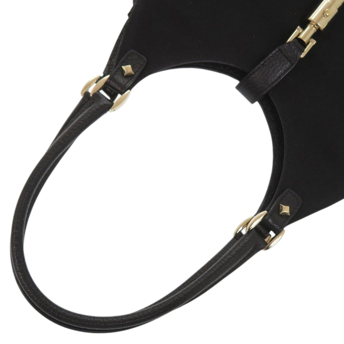Gucci Black Canvas Cotton Canvas Handbag (Pre-Owned)