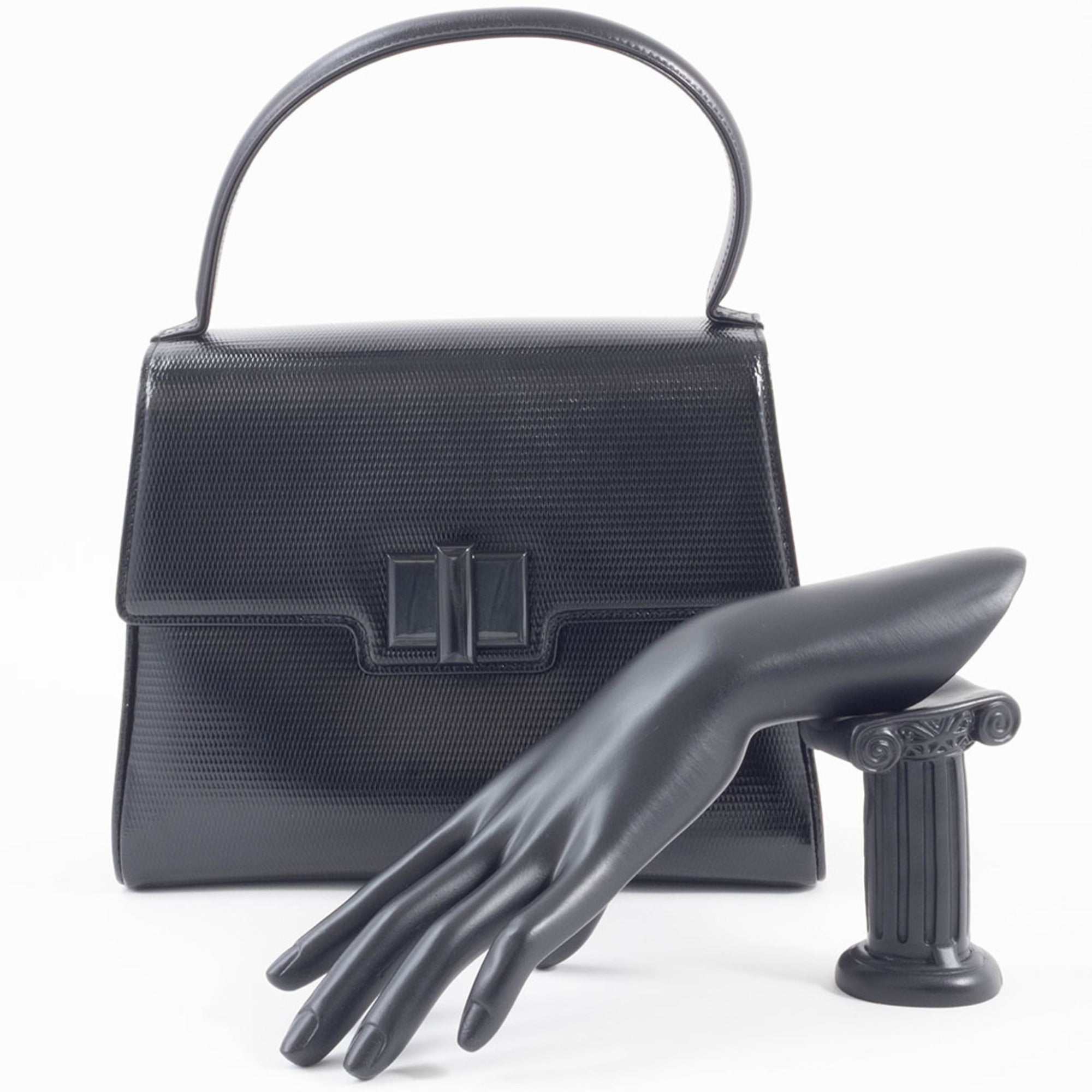 Gucci Black Leather Handbag (Pre-Owned)