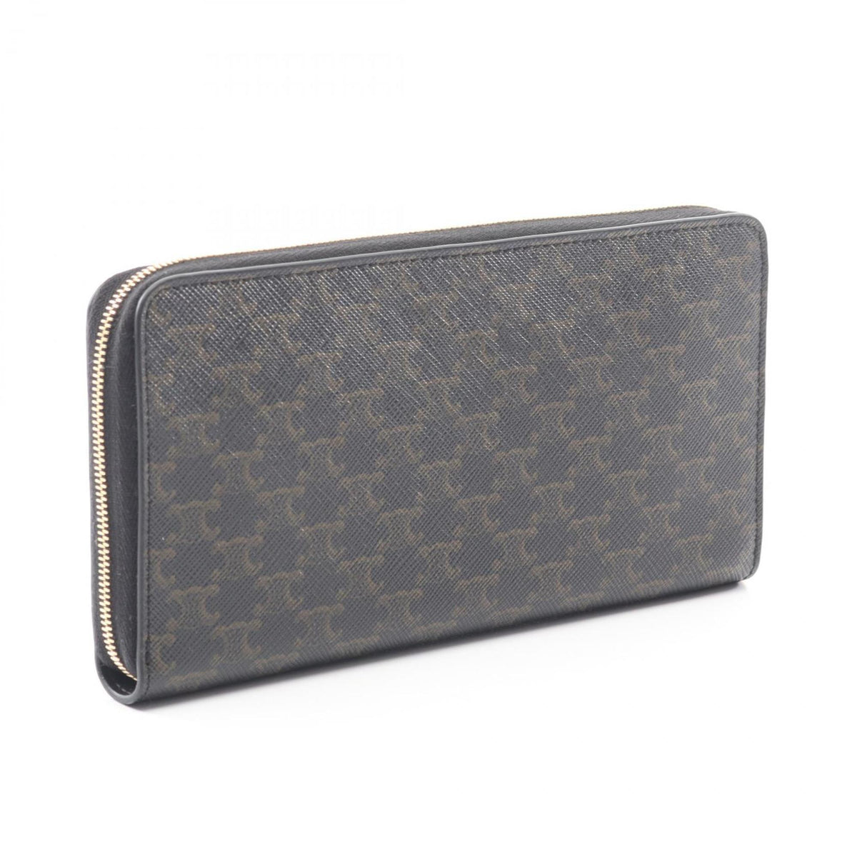 Celine Black Pvc Long Wallet (Bi-Fold) (Pre-Owned)