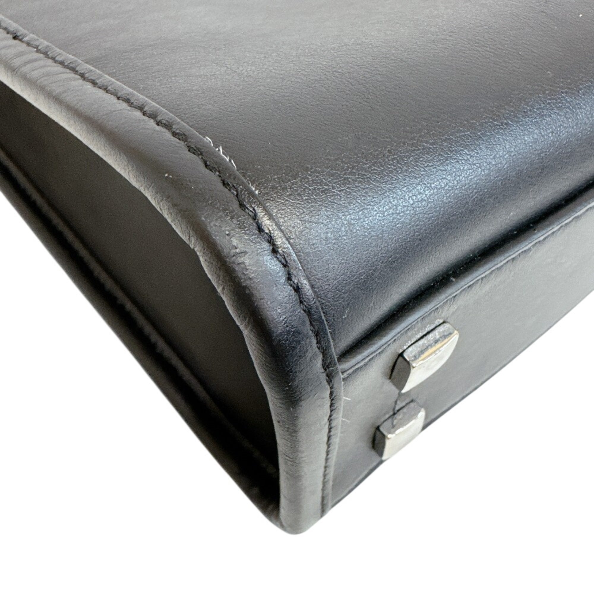 Jimmy Choo Black Leather Tote Bag (Pre-Owned)