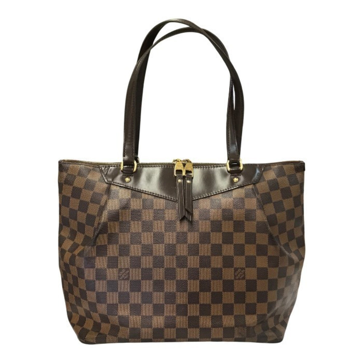 Louis Vuitton Brown Damier Canvas Tote Bag (Pre-Owned)