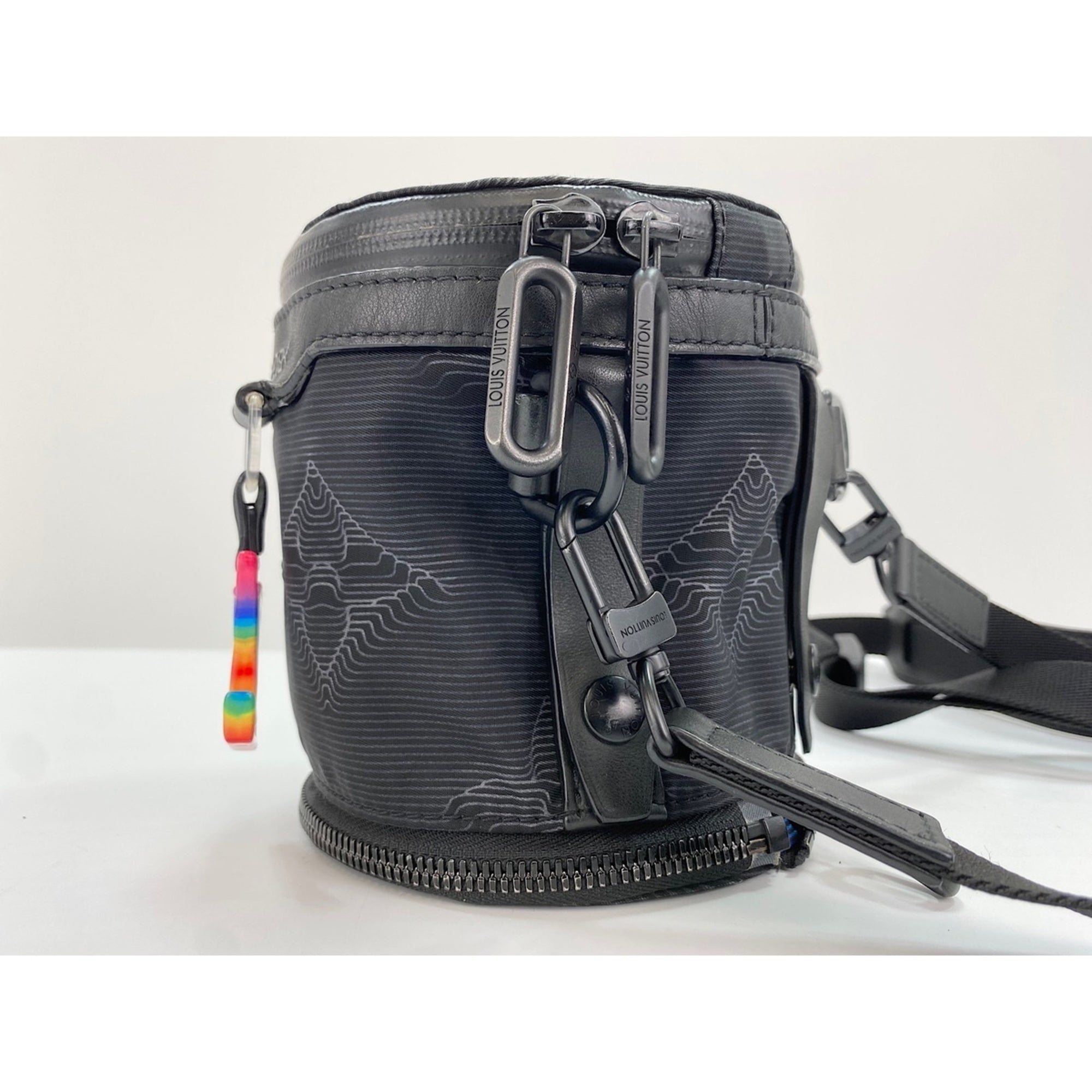 Louis Vuitton Black Galle Nylon Shoulder Bag (Pre-Owned)
