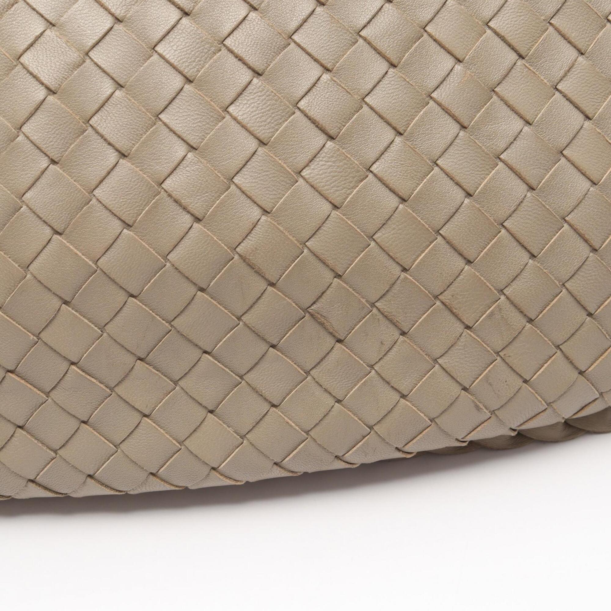 Bottega Veneta Beige Leather Handbag Shoulder Bag (Pre-Owned)
