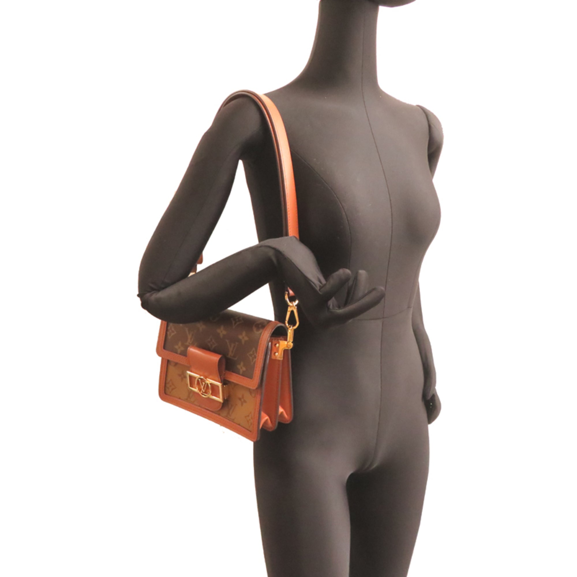 Louis Vuitton Brown Monogram Reverse Shoulder Bag (Pre-Owned)