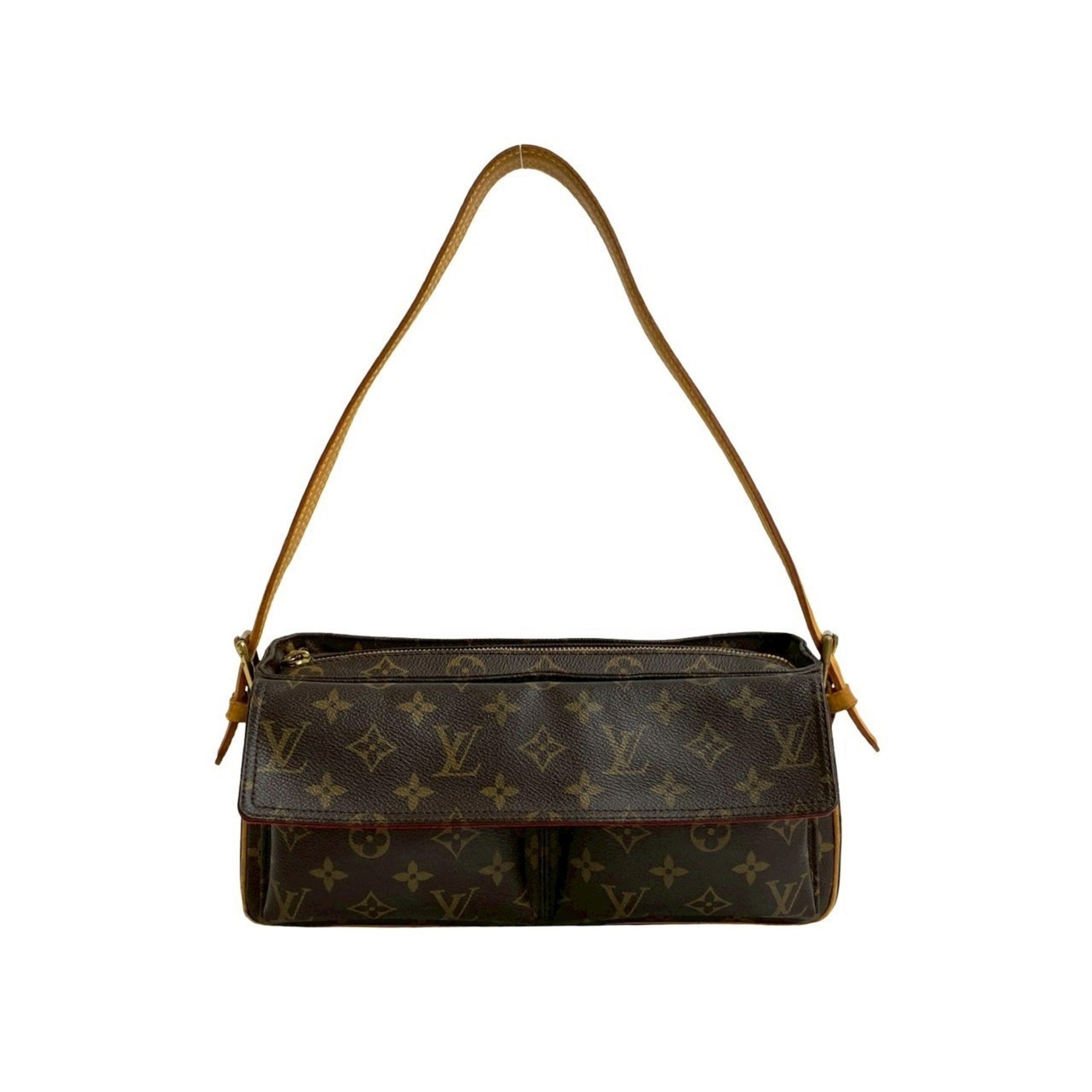 Louis Vuitton Brown Leather Shoulder Bag (Pre-Owned)