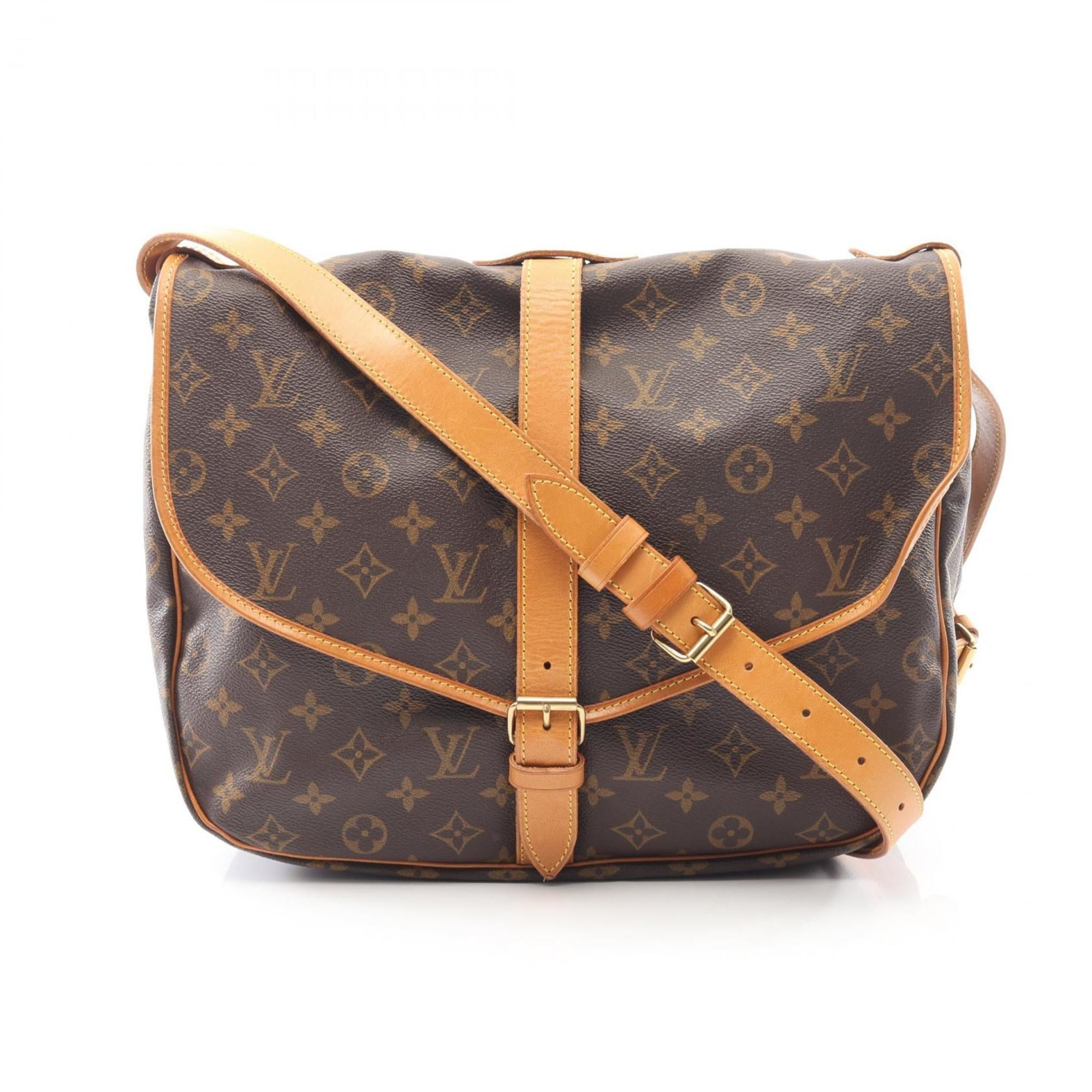 Louis Vuitton Brown Pvc Leather Shoulder Bag (Pre-Owned)