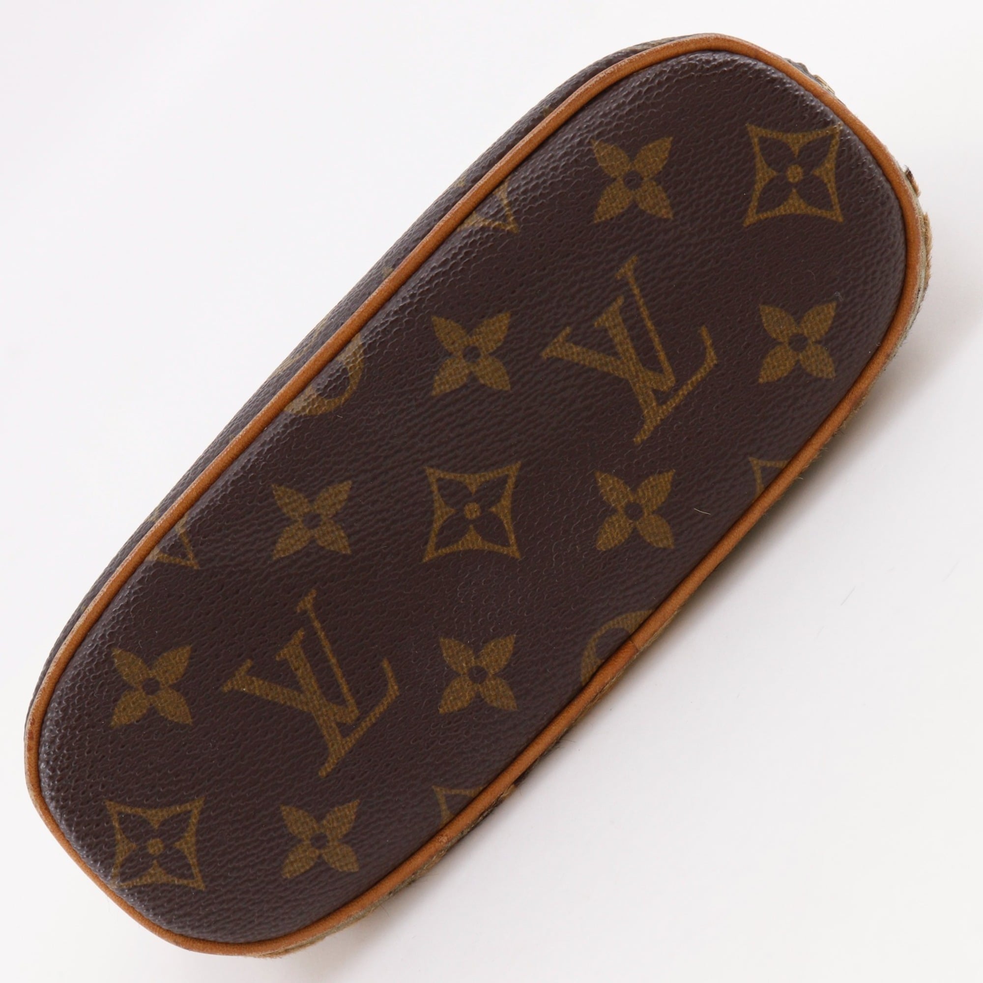 Louis Vuitton Brown Monogram Leather Pouch (Pre-Owned)