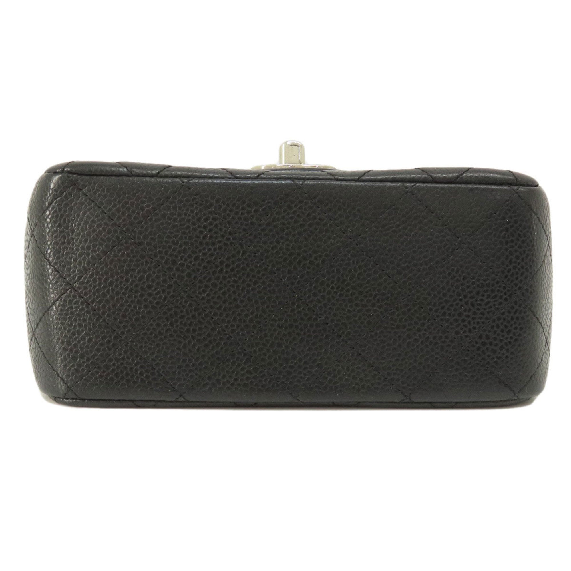 Chanel Black Caviar Leather Shoulder Bag (Pre-Owned)