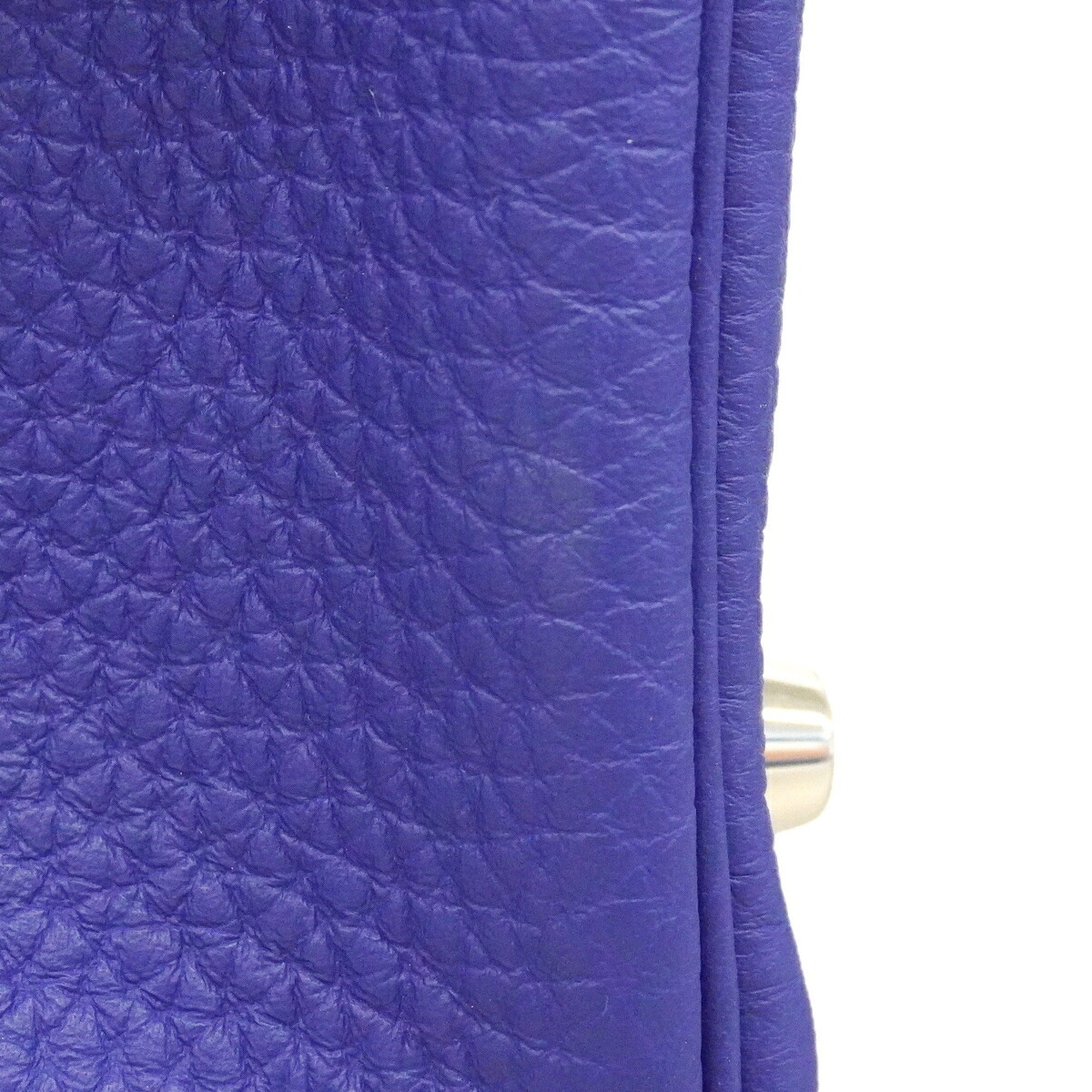 Hermes Blue Electric Togo Leather Handbag (Pre-Owned)