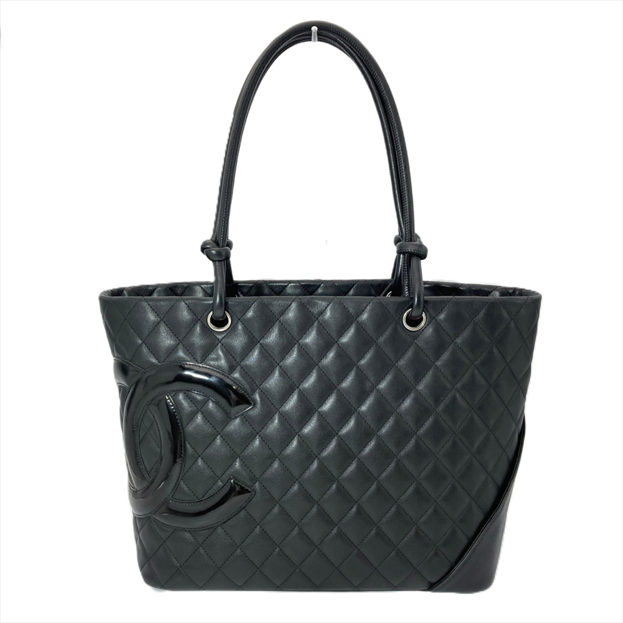 Chanel Black Leather Tote Bag (Pre-Owned)