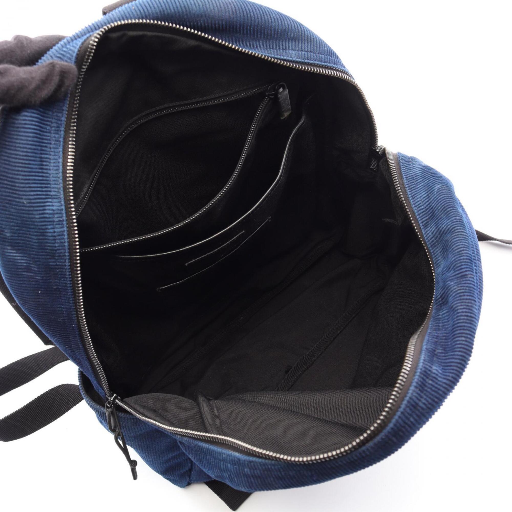 Saint Laurent Blue Yellow Cord Backpack Handbag (Pre-Owned)