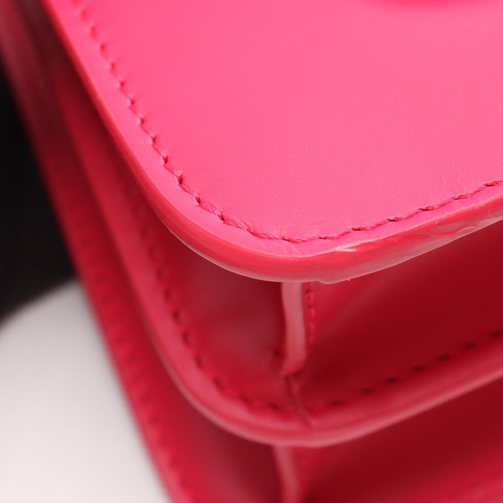 Bvlgari Pink Leather Handbag Shoulder Bag (Pre-Owned)