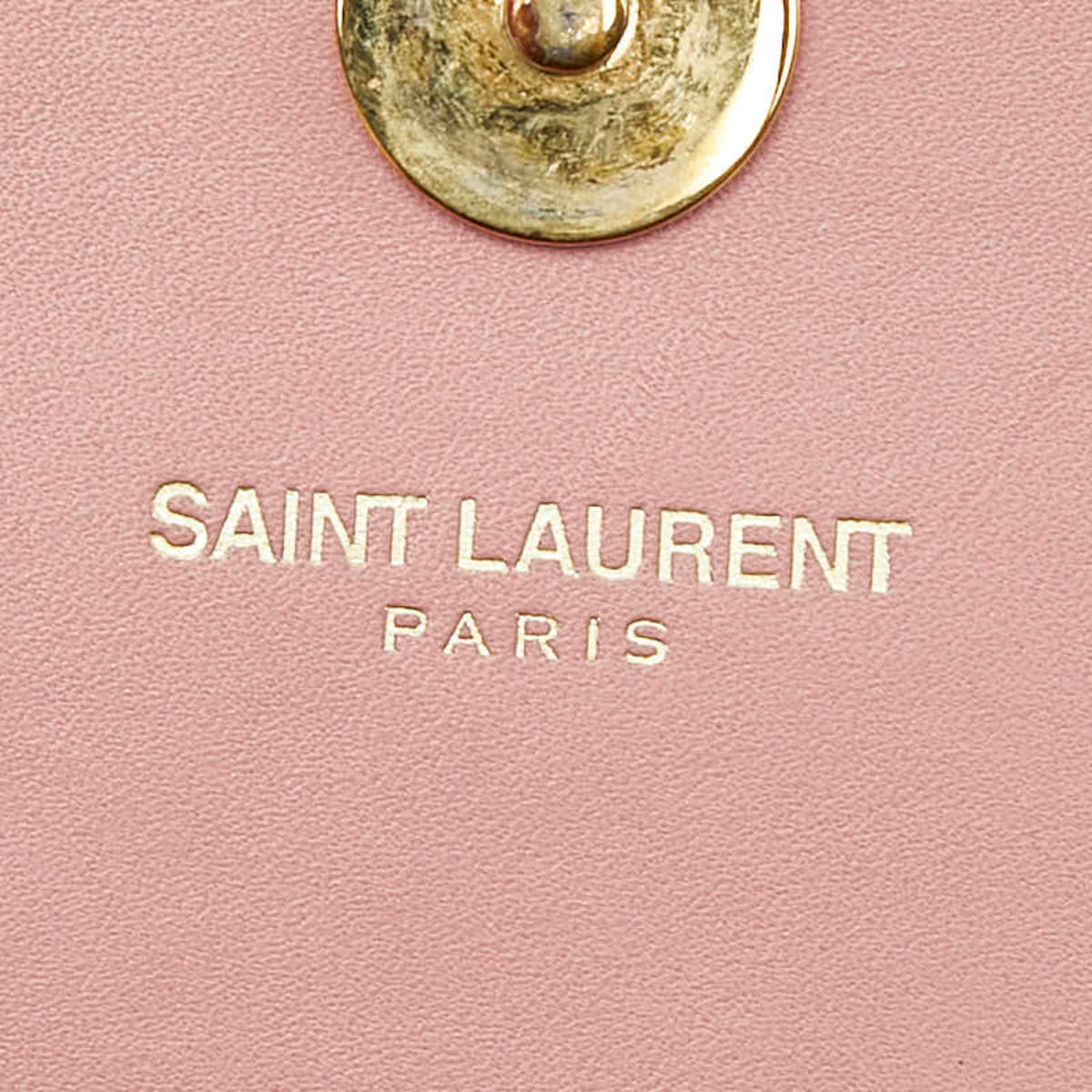 Saint Laurent Pink Leather Shoulder Bag (Pre-Owned)