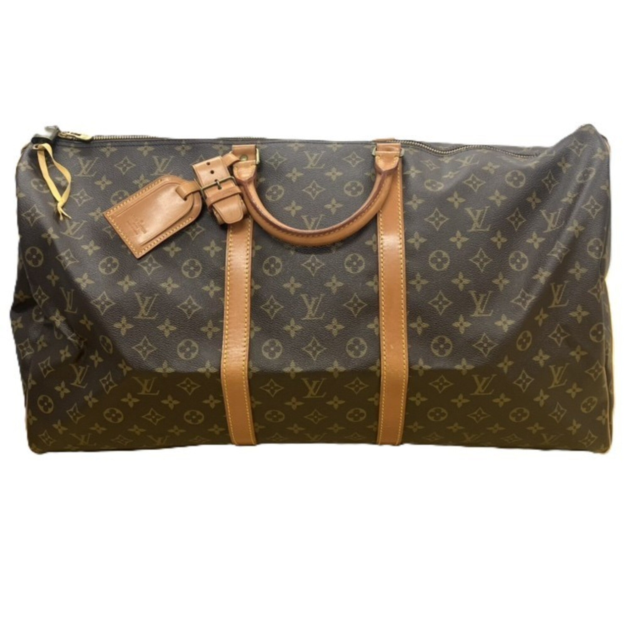 Louis Vuitton Monogram Brown Monogram Leather Boston Bag (Pre-Owned)