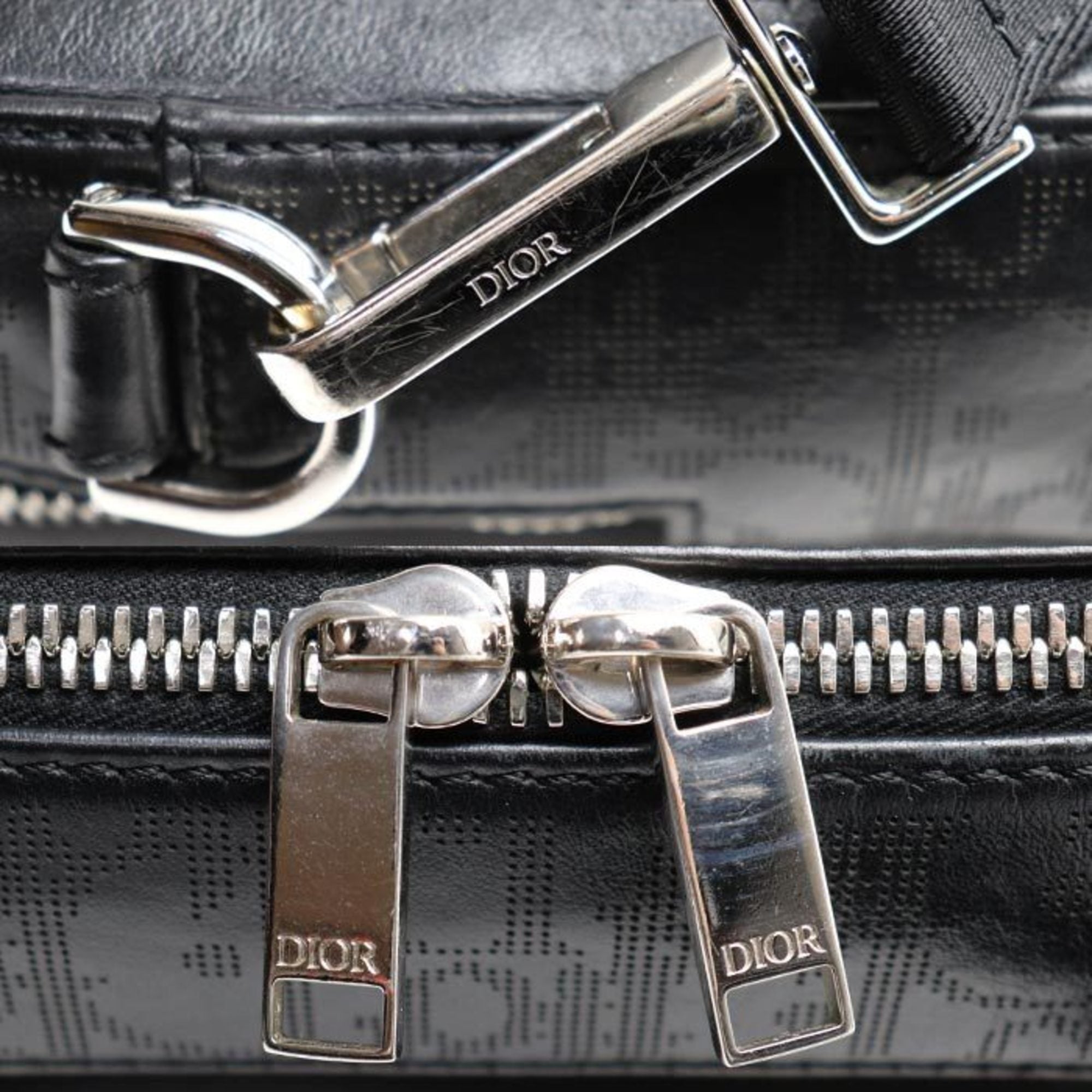 Christian Dior Black Leather Shoulder Bag (Pre-Owned)