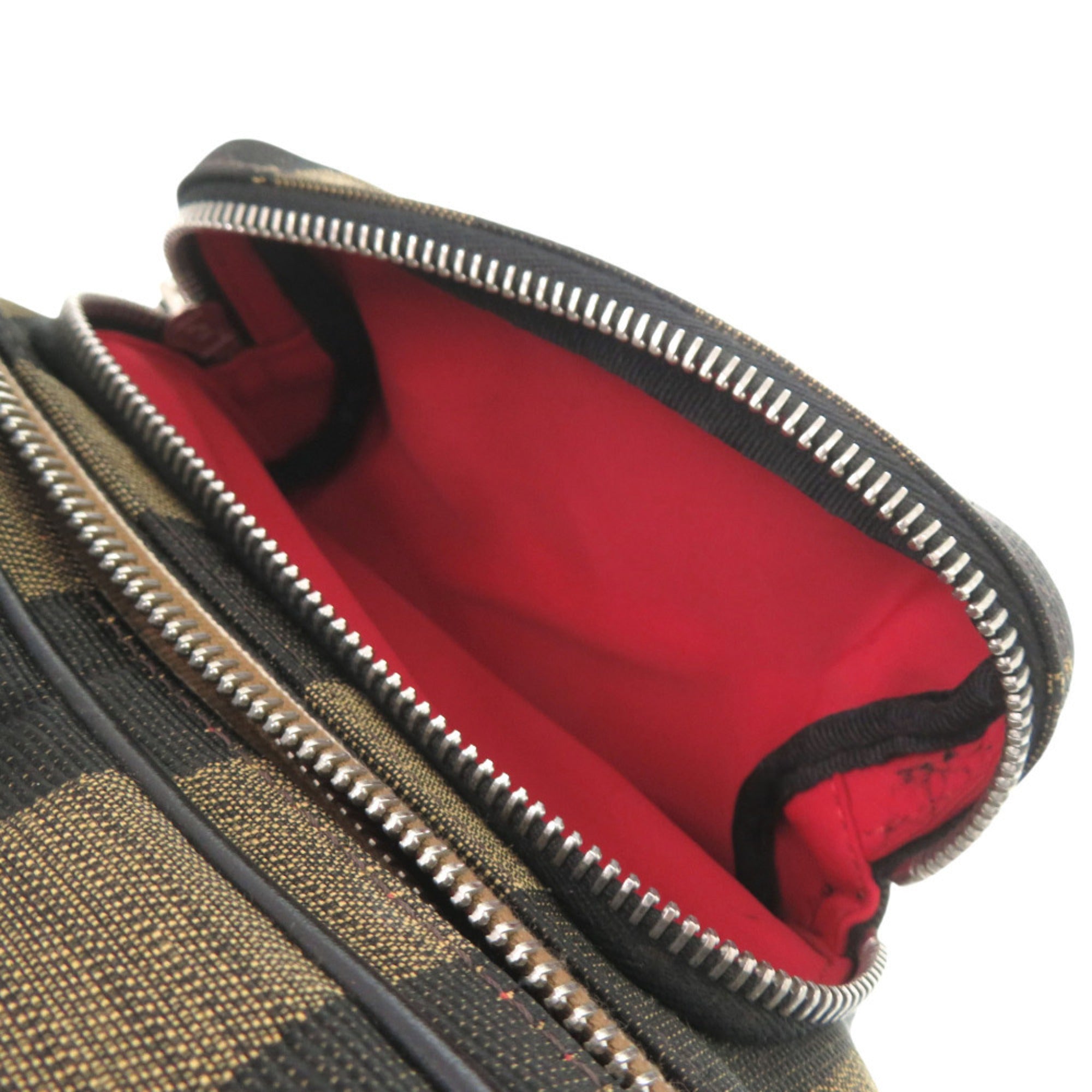Fendi Brown Canvas Sling Bag (Pre-Owned)