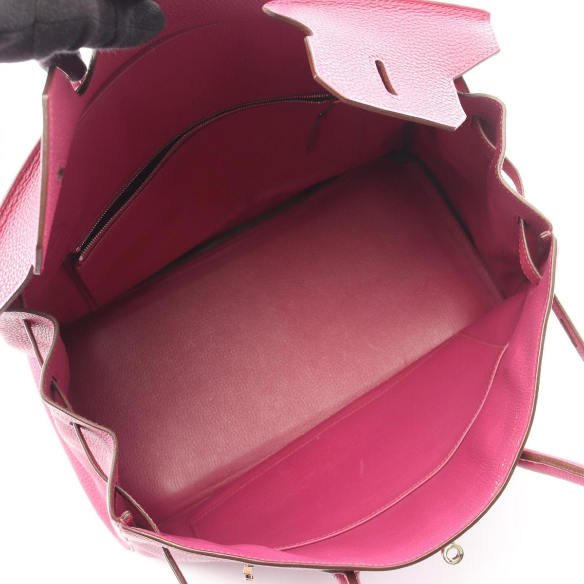 Hermes Pink Togo Leather Handbag (Pre-Owned)