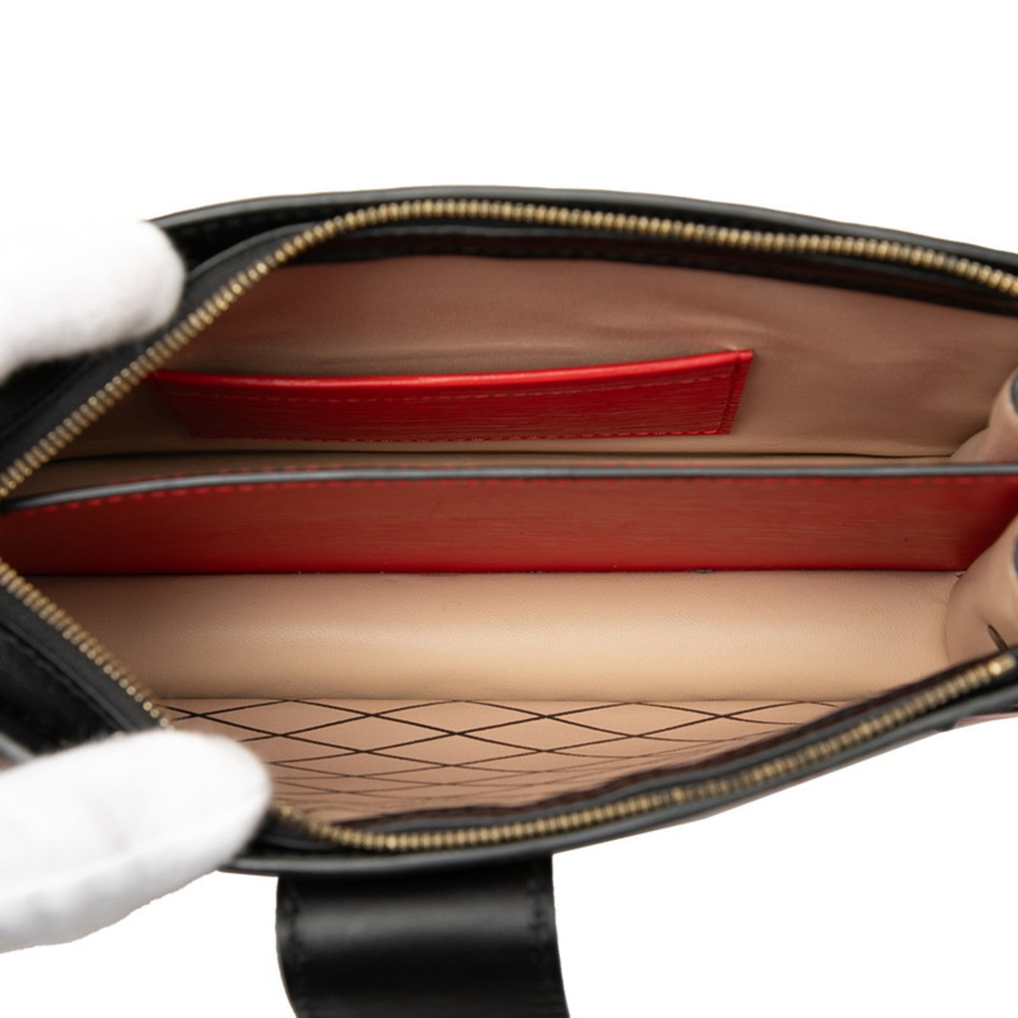Louis Vuitton Black Rouge Leather Shoulder Bag (Pre-Owned)