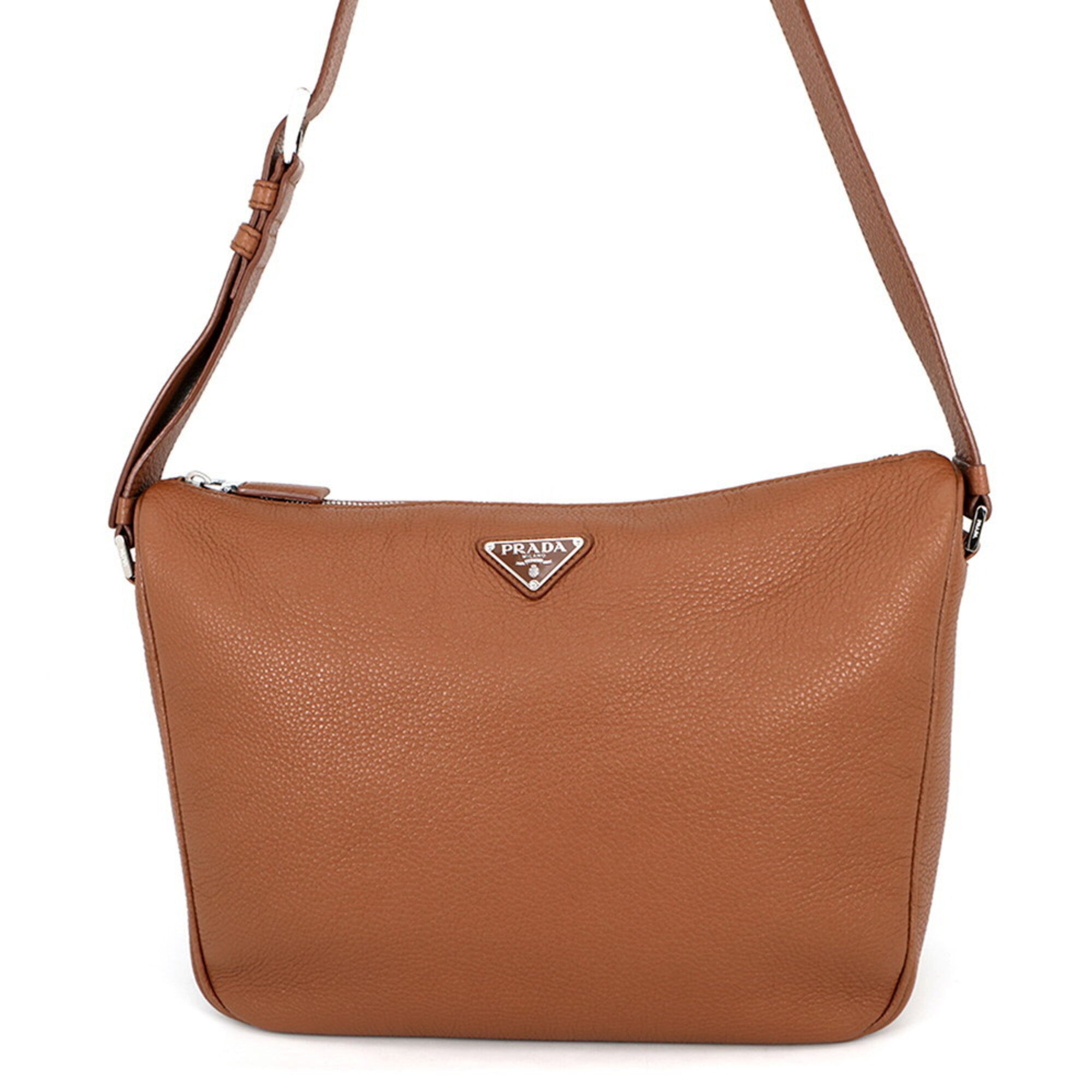 Prada Brown Handbag Shoulder Bag (Pre-Owned)