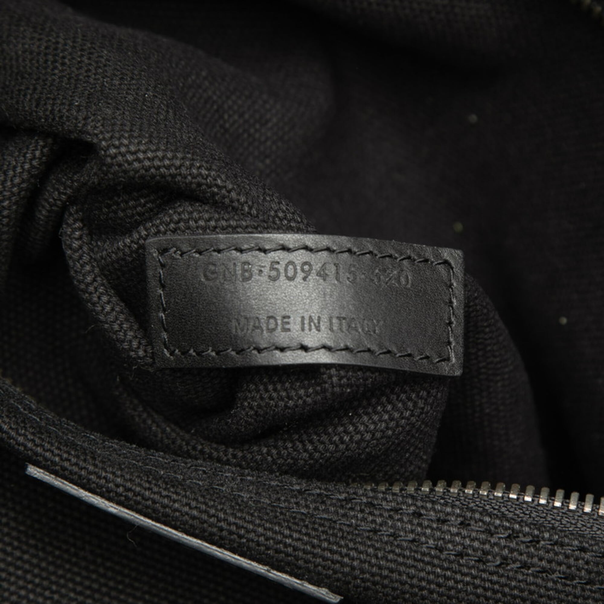 Saint Laurent Black Canvas Leather Handbag Tote Bag (Pre-Owned)