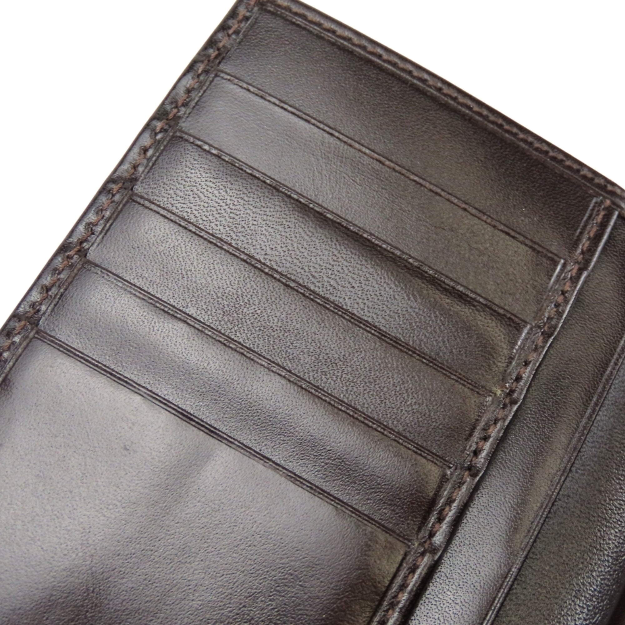 Fendi Zucca Brown Canvas Leather Wallet (Bi-Fold) (Pre-Owned)