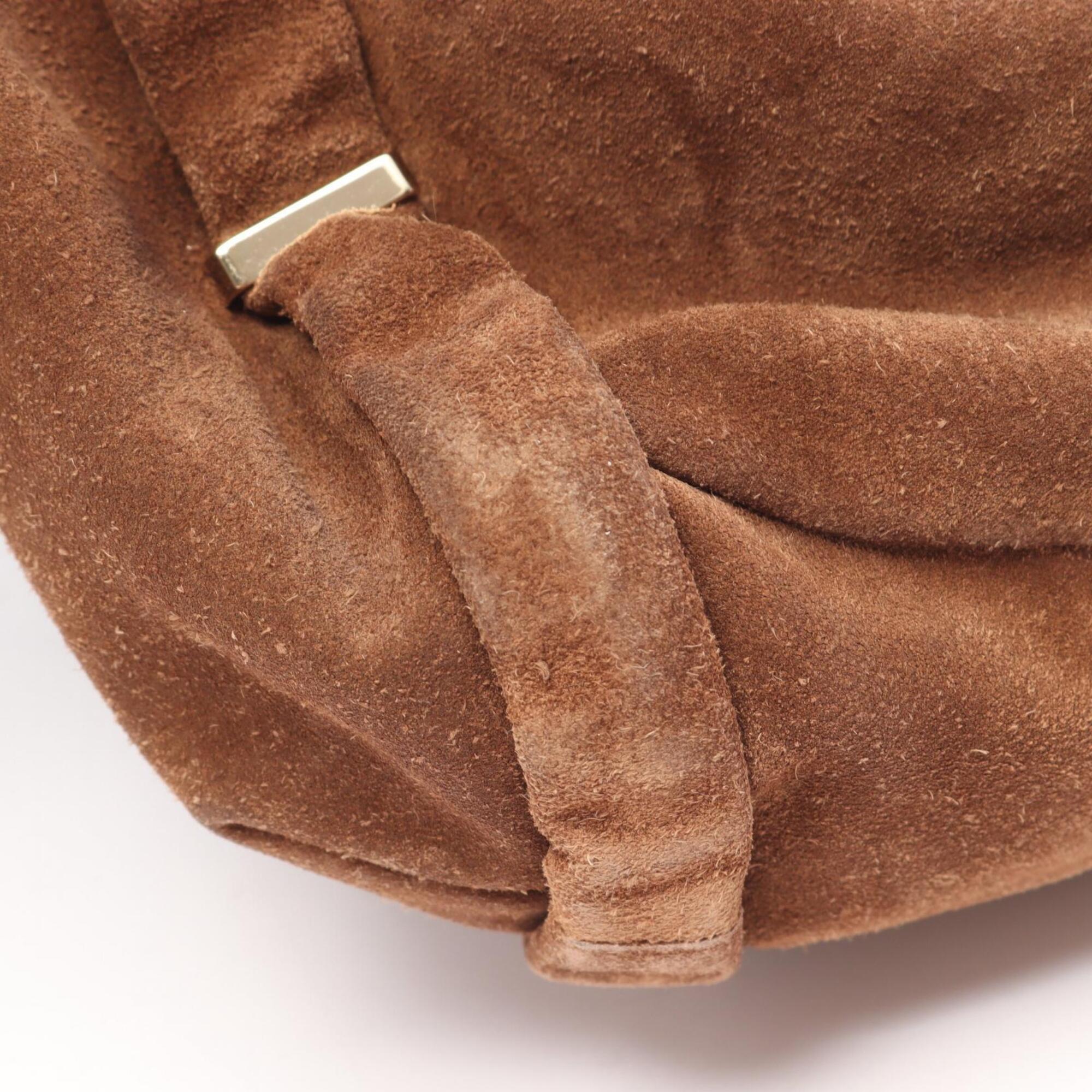 Celine Brown Suede Handbag Shoulder Bag (Pre-Owned)