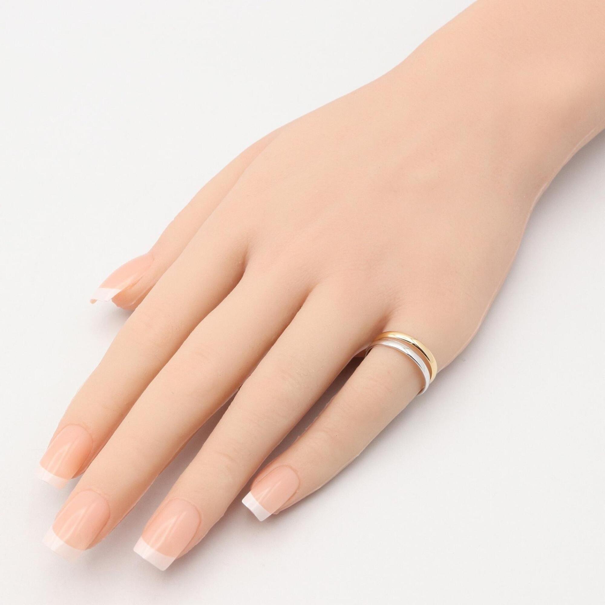 Cartier Gold Silver Yellow Gold (18K) White Gold (18K) Band Ring (Pre-Owned)