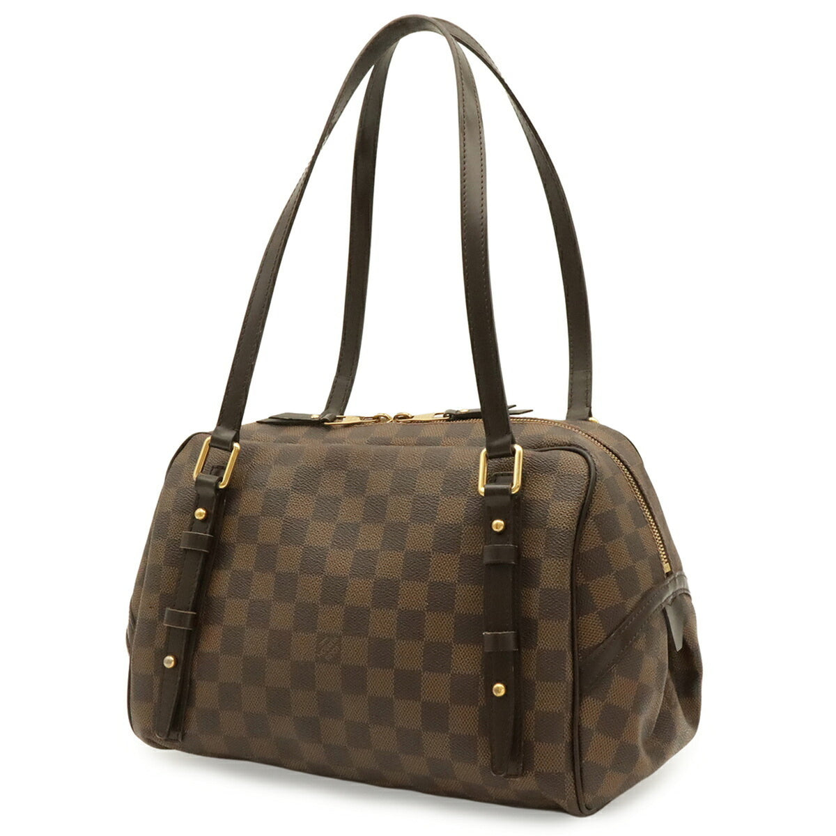 Louis Vuitton Brown Damier Canvas Pvc Coated Canvas Shoulder Bag Tote Bag (Pre-Owned)