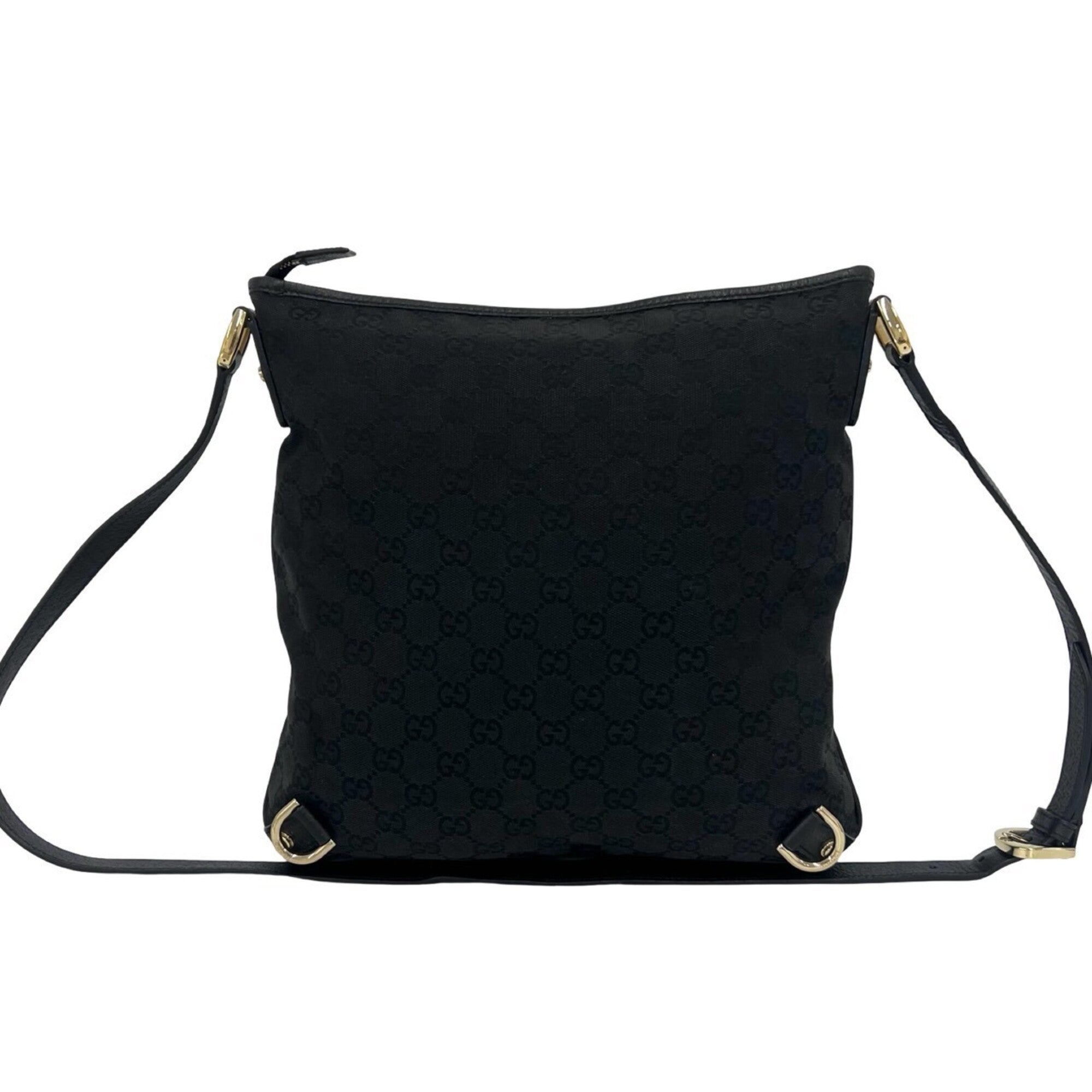 Gucci Black Canvas Shoulder Bag (Pre-Owned)