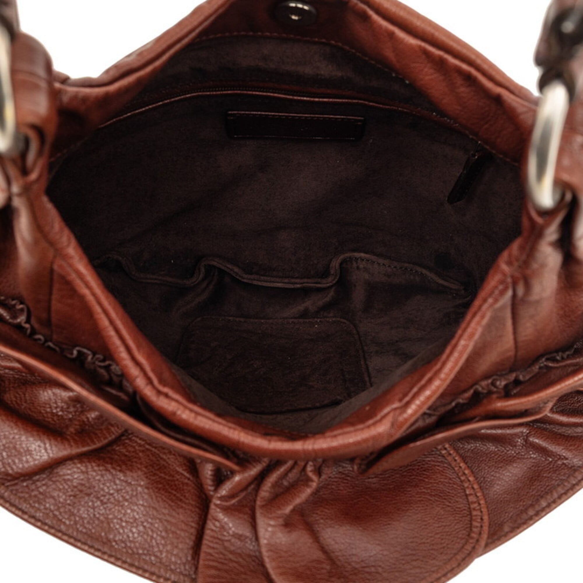 Saint Laurent Brown Leather Shoulder Bag (Pre-Owned)