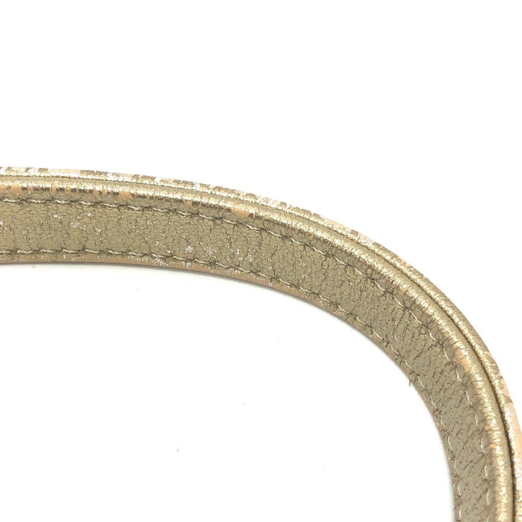 Chanel Matelasse Gold Leather Handbag Shoulder Bag (Pre-Owned)