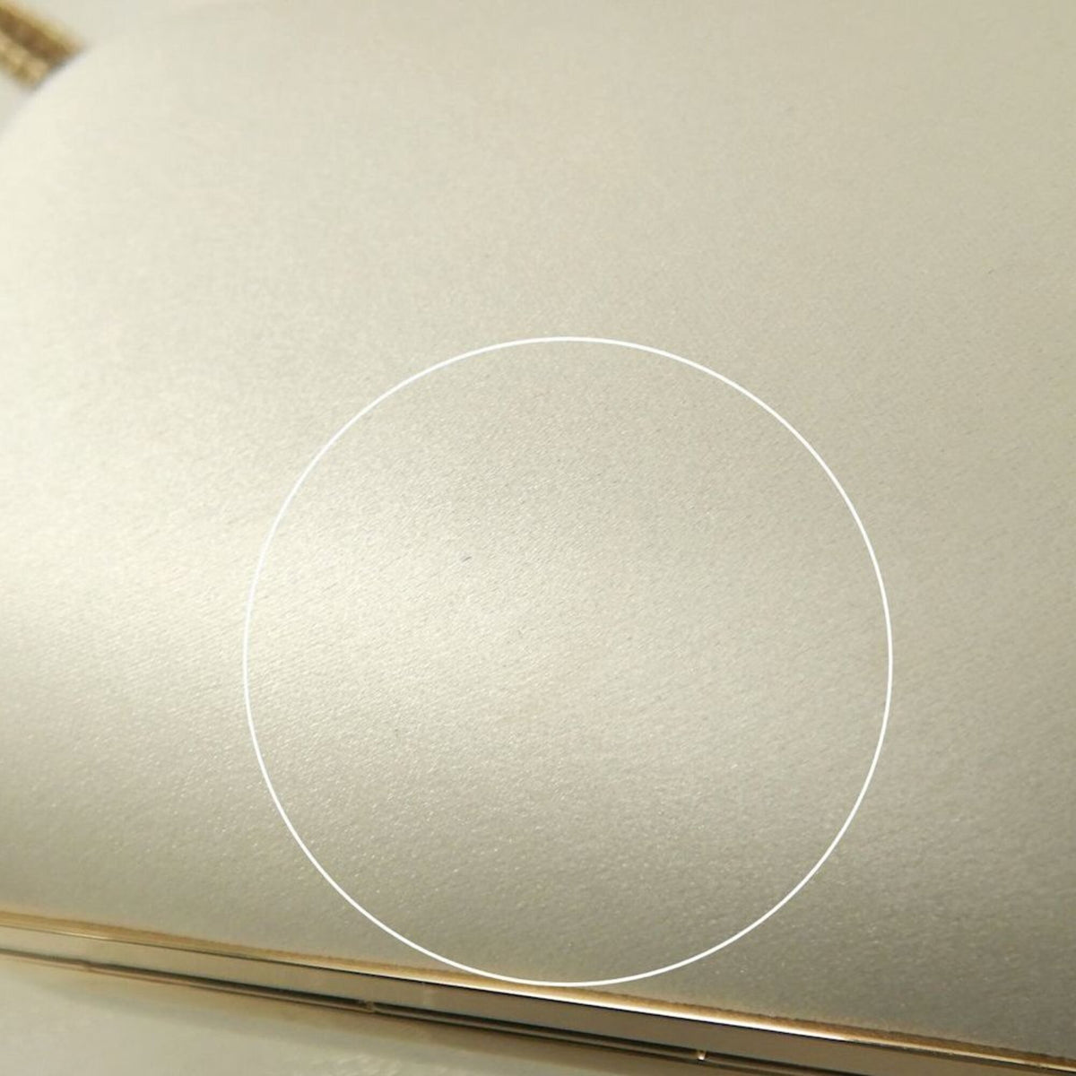 Jimmy Choo Off-White Satin Clutch Bag (Pre-Owned)